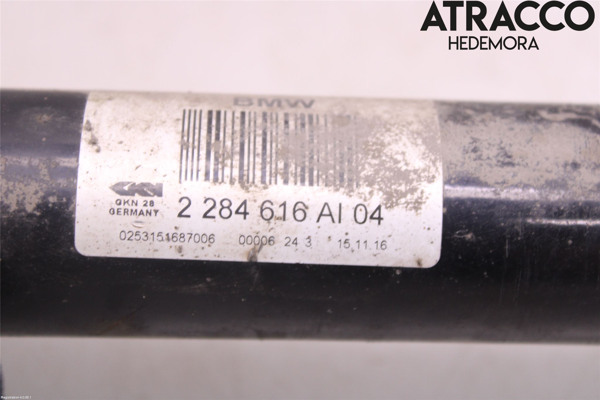 BMW 4 F32/F33/F82/F83 13-20 Drivaksel Bak Kompl Høyre