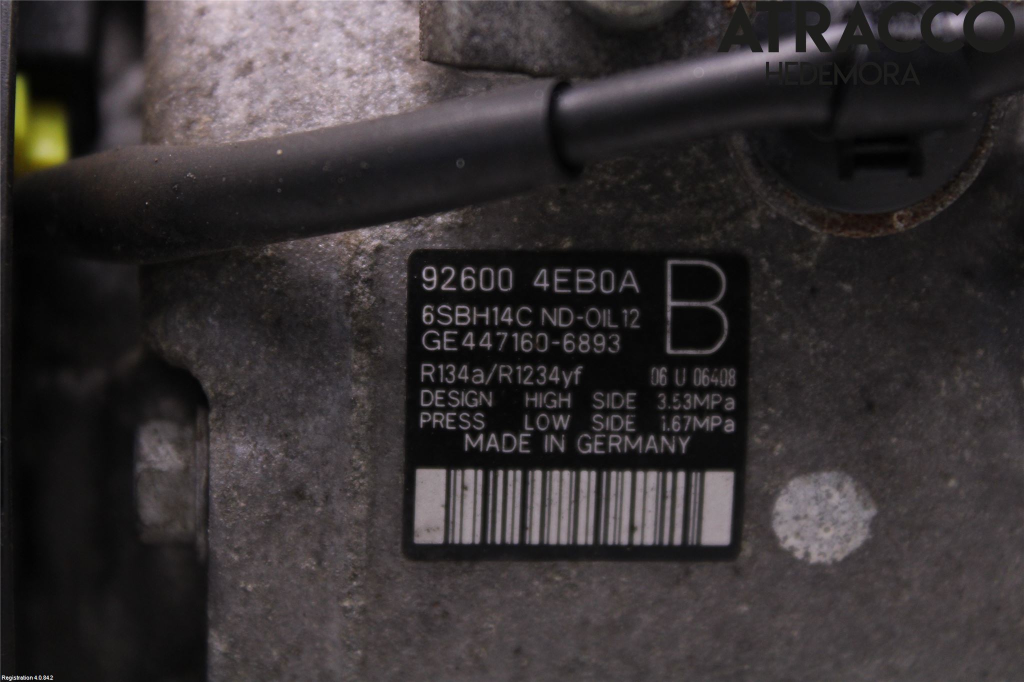 Nissan QASHQAI 17-21 Varme Ac Kompressor