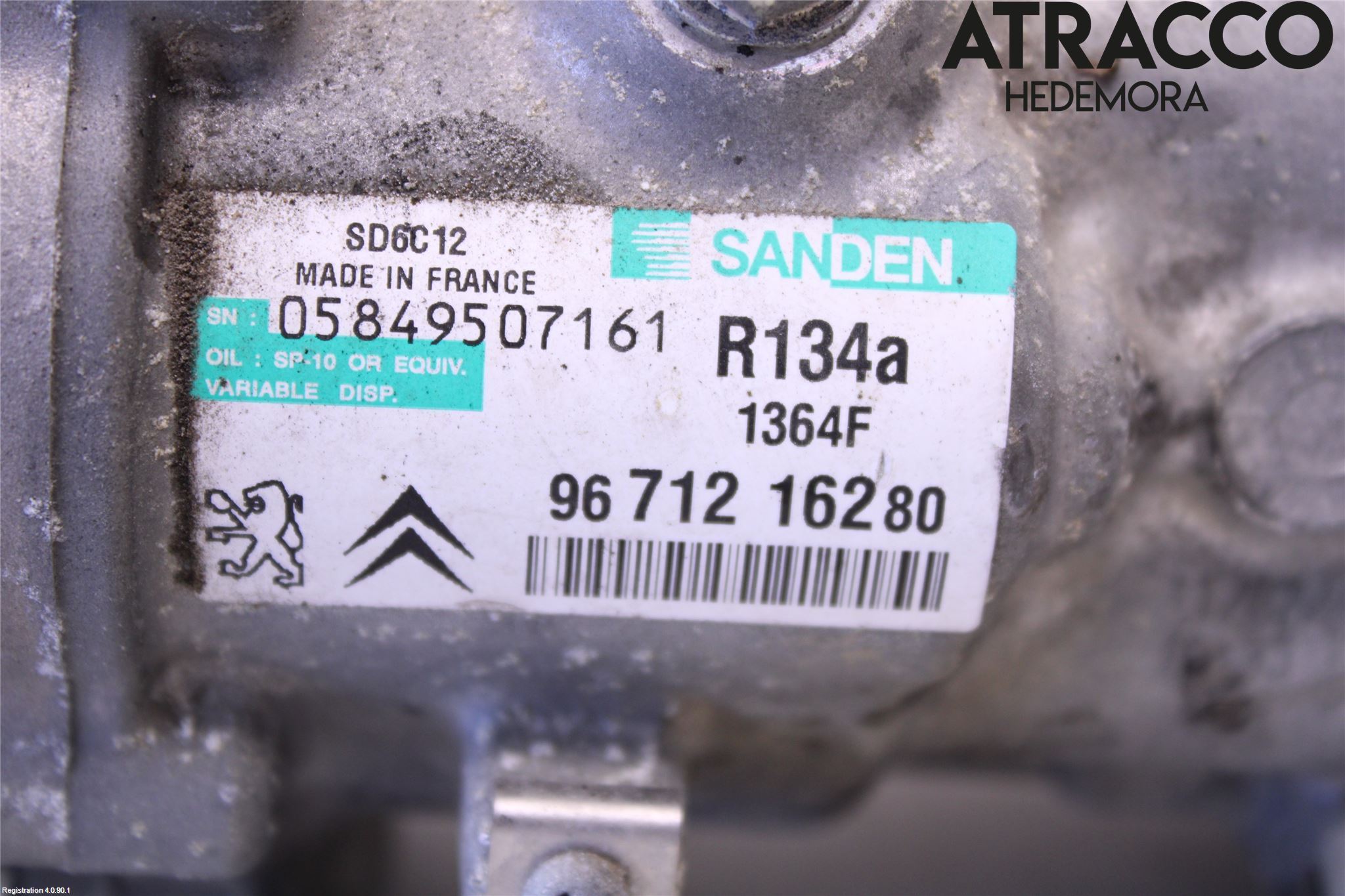 Peugeot 308 08-13 Varme Ac Kompressor