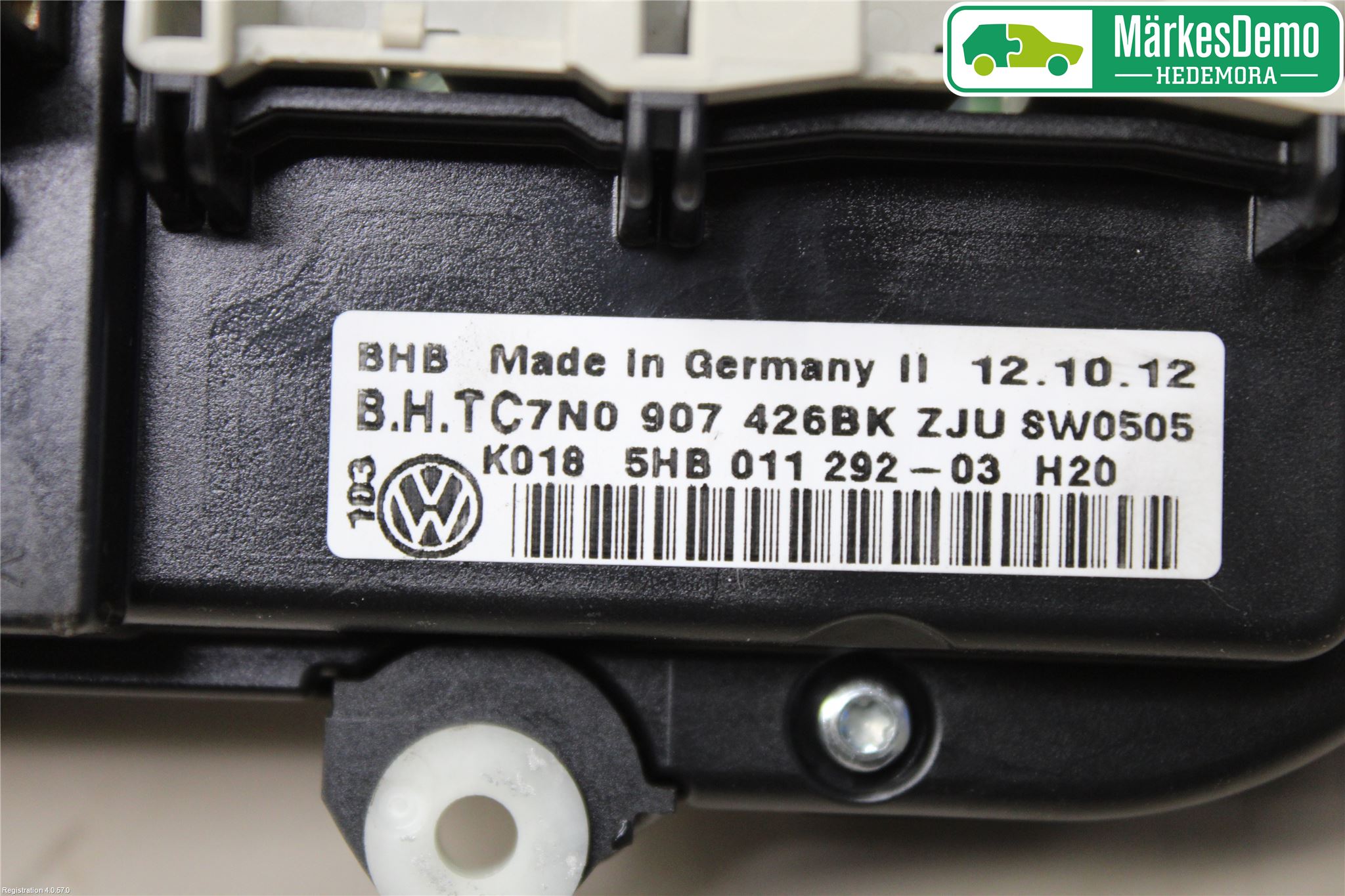 Volkswagen VW CADDY 11-15 Varme Ac Betjening-Display