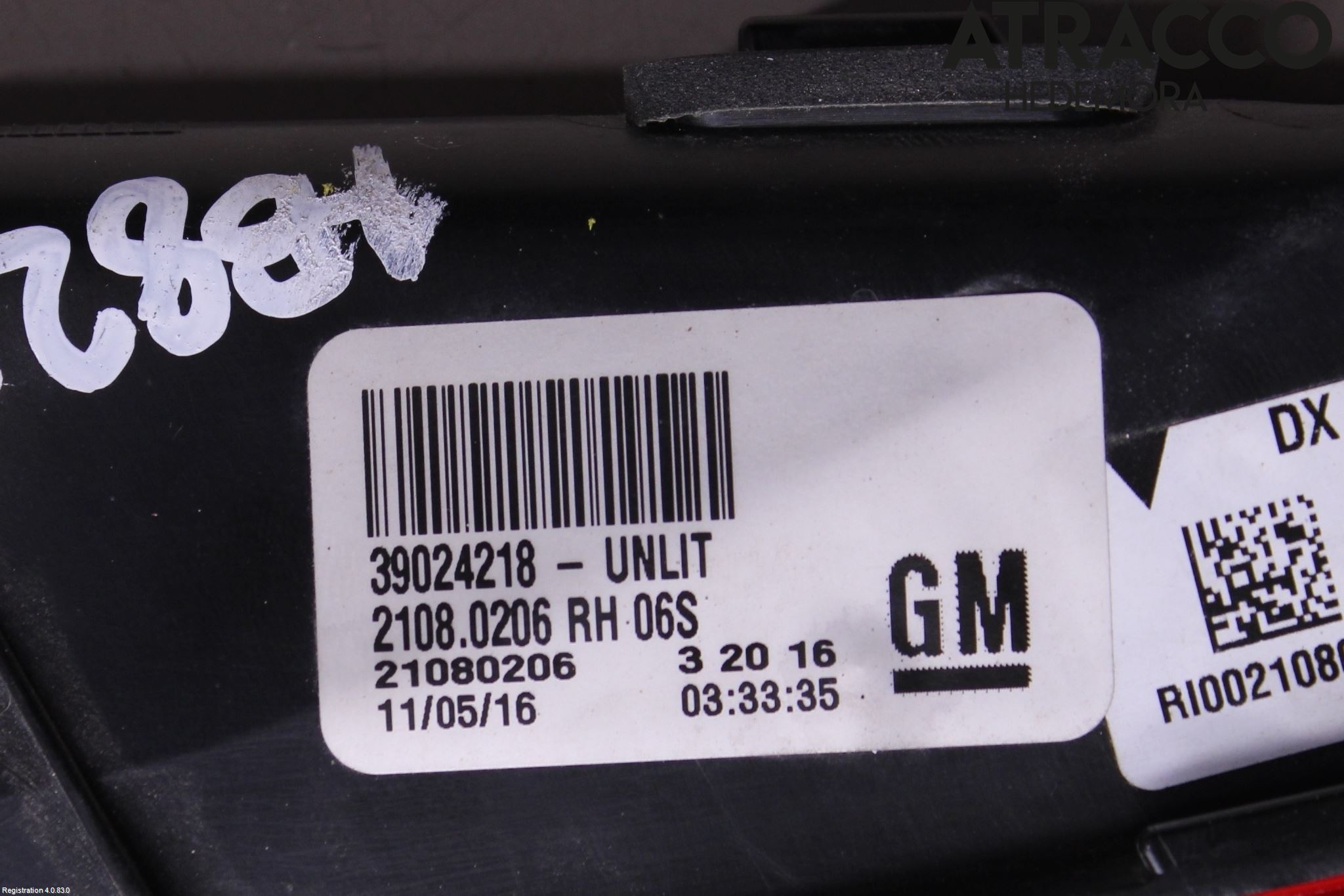 Opel INSIGNIA 09-16 Refleks Bak
