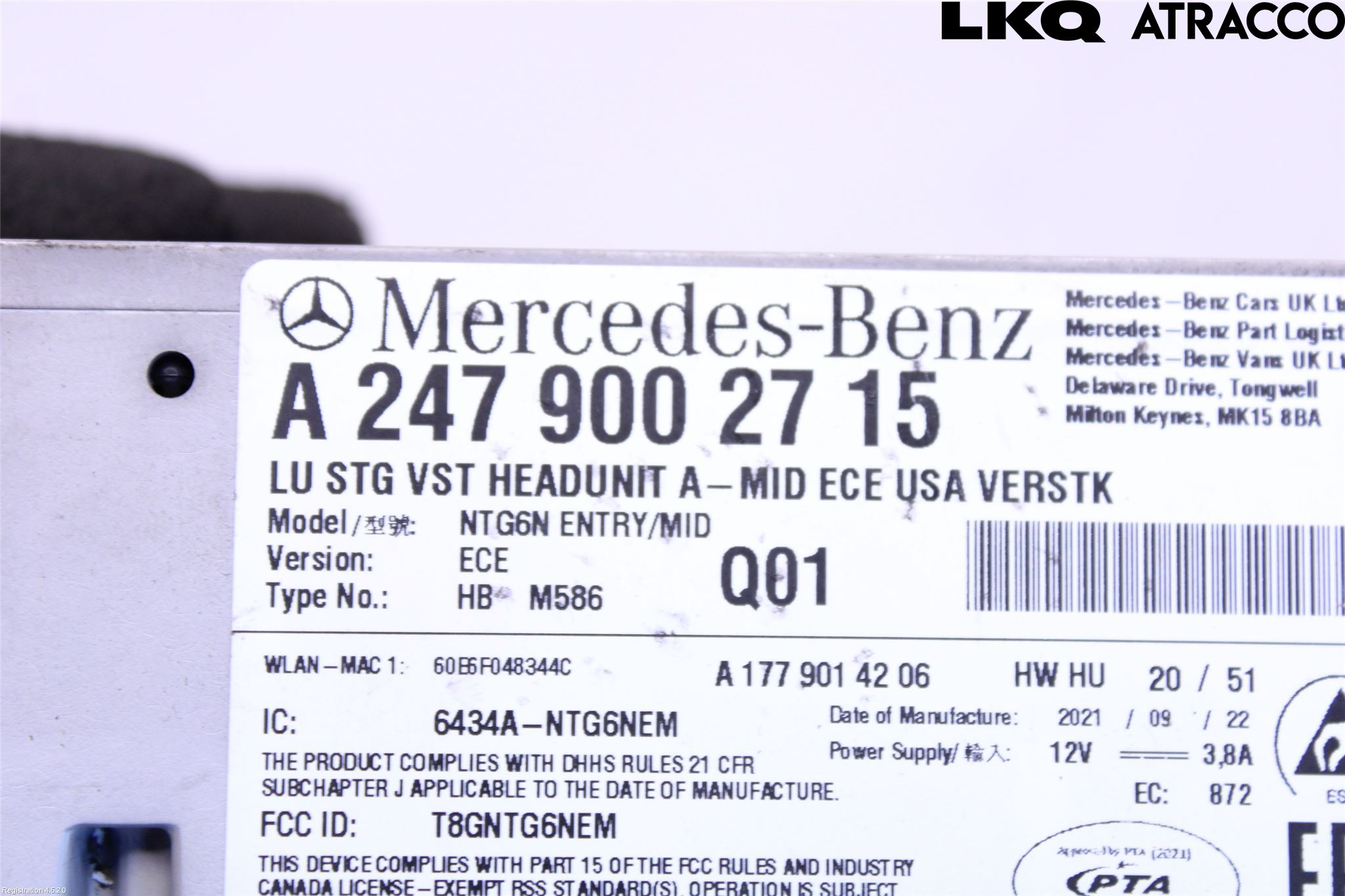 Mercedes-Benz MB SPRINTER (W907/W910) 19- Stereo Radio Med Cd