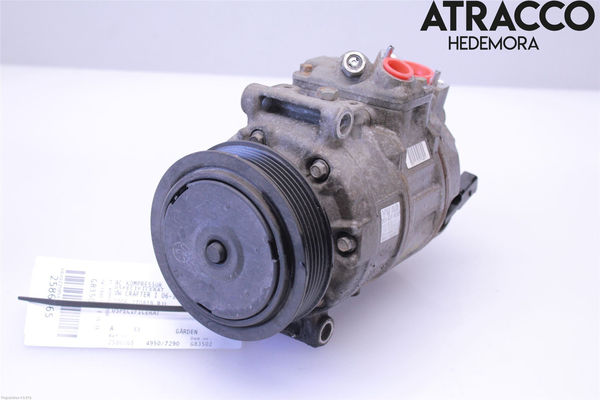 Volkswagen VW CRAFTER 06-16 Varme Ac Kompressor