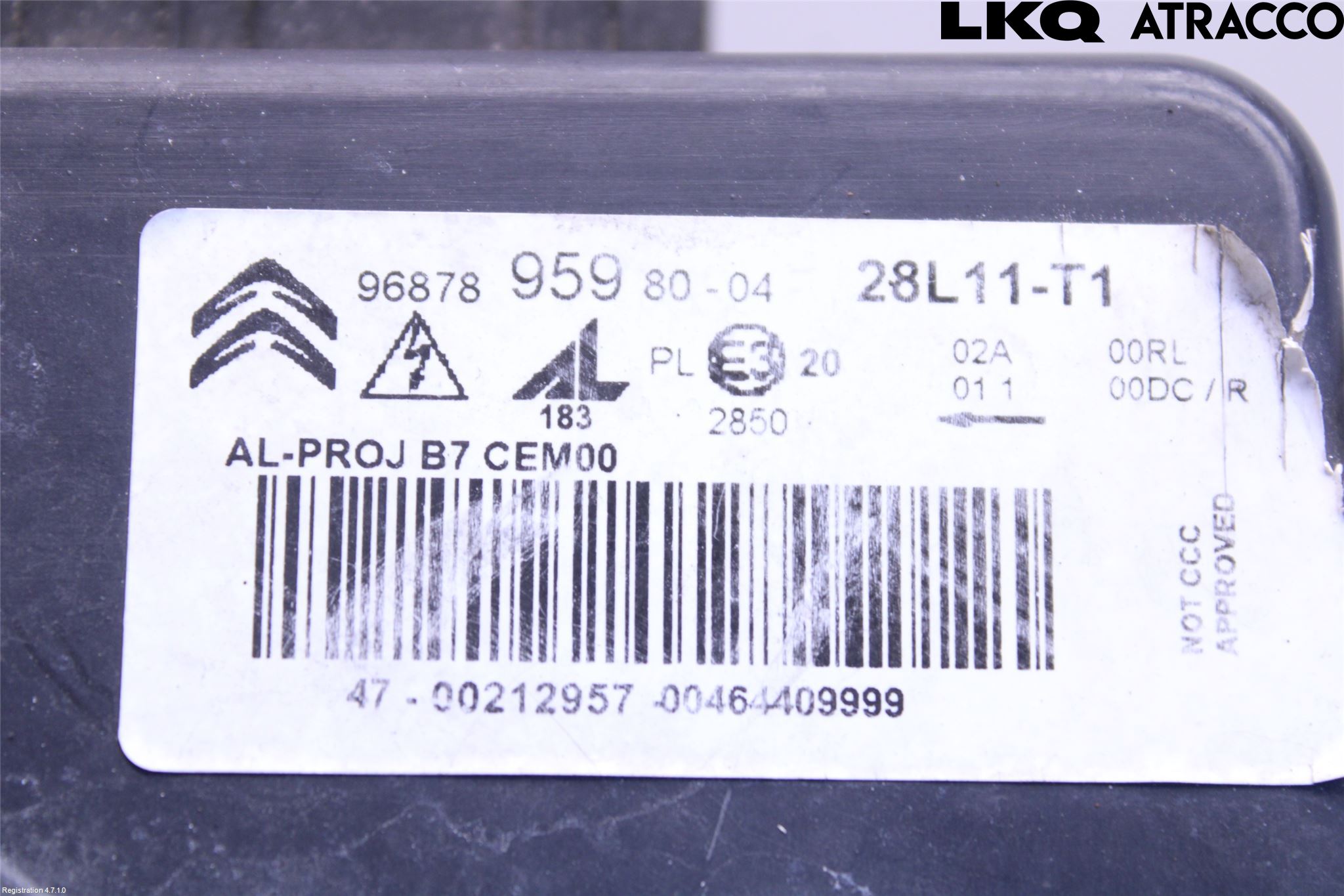 Citroen C4 II 11-18 Frontlykt Høyre