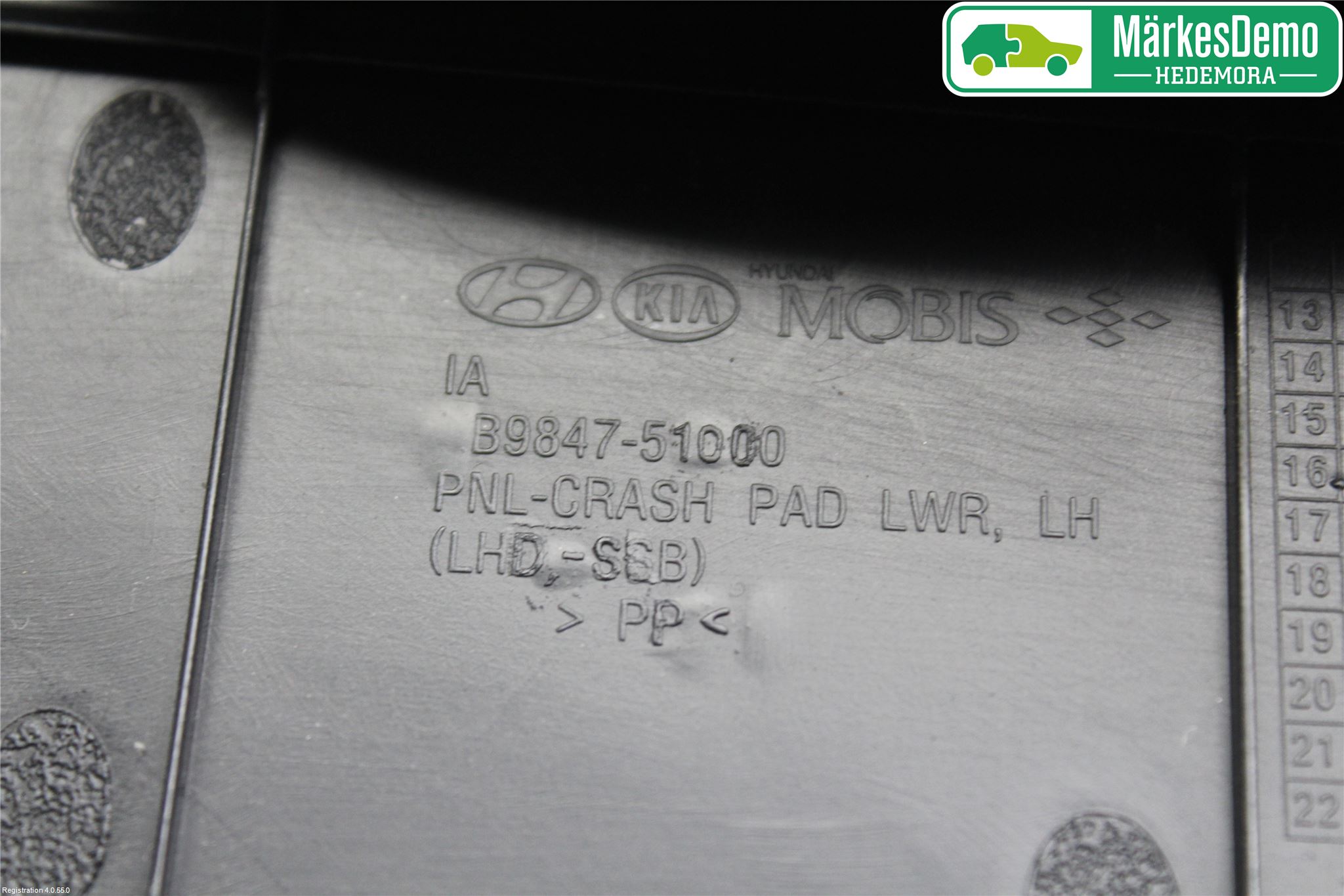 Hyundai i10 BA 17-20 Innr Dashbord Sparkeplate