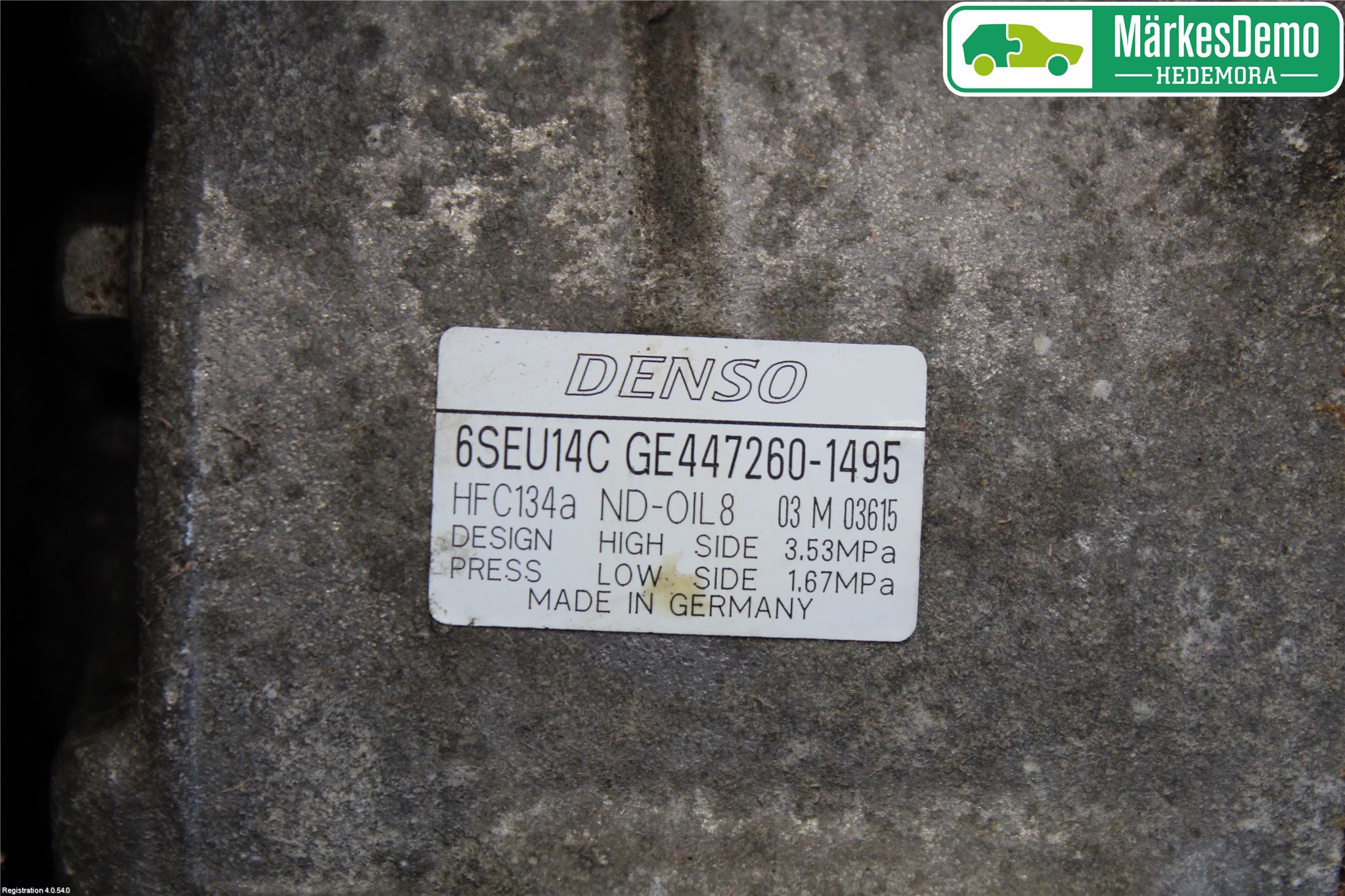Toyota AURIS 10-12 Varme Ac Kompressor