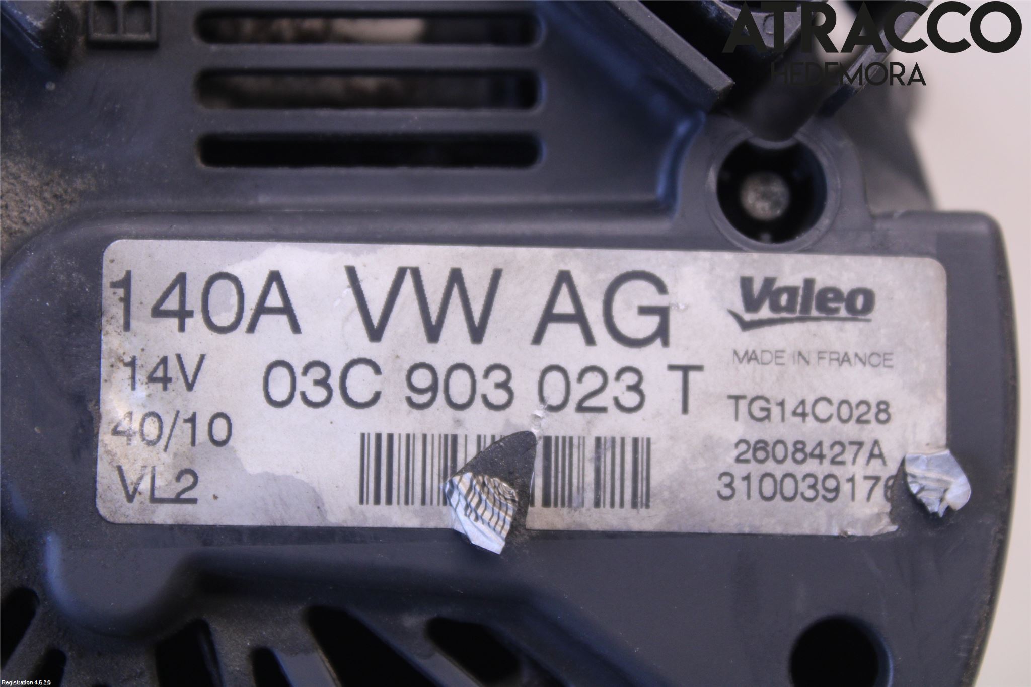 Volkswagen VW TOURAN 10-15 Dynamo