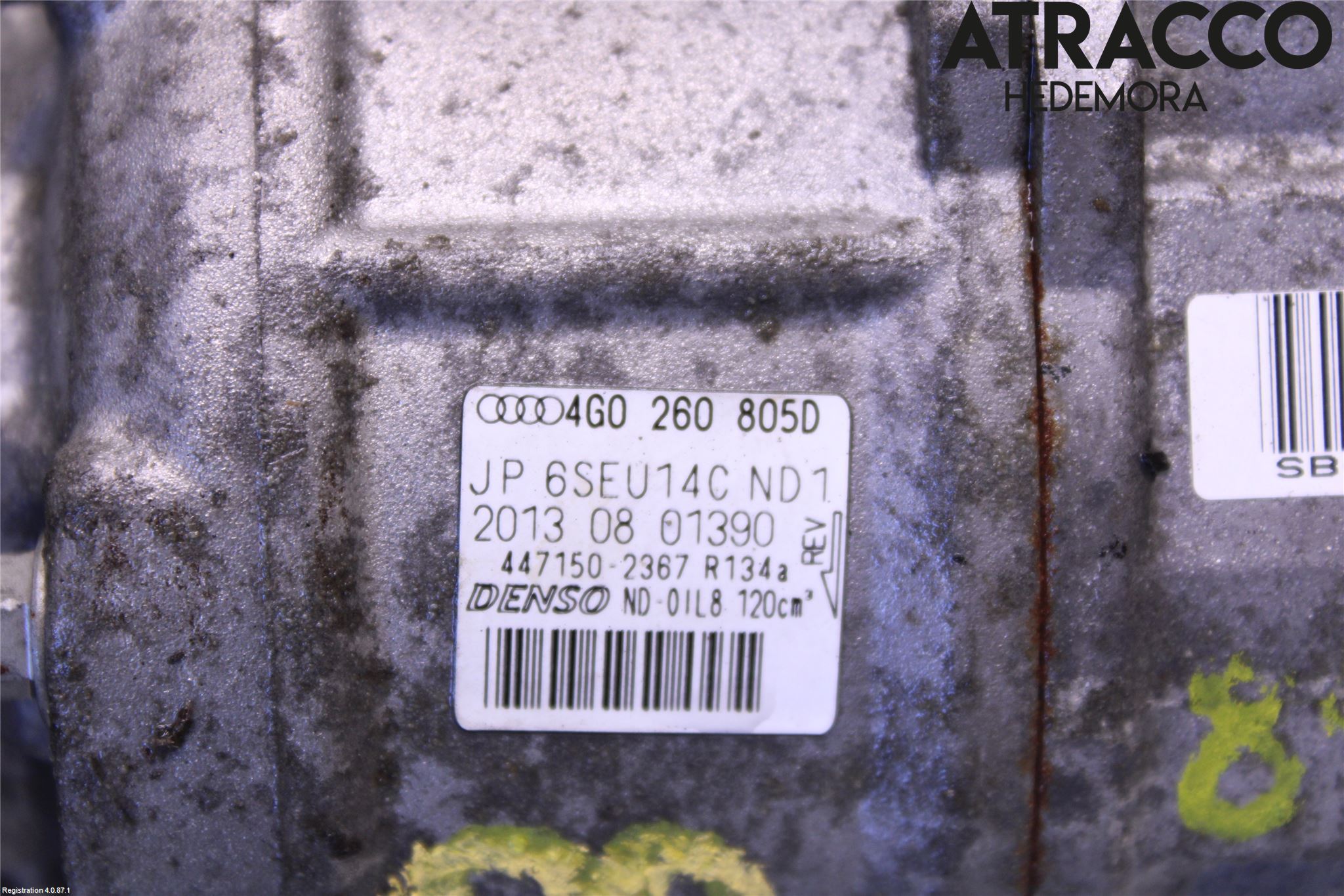 Audi A6/S6 4G 11-18 Varme Ac Kompressor