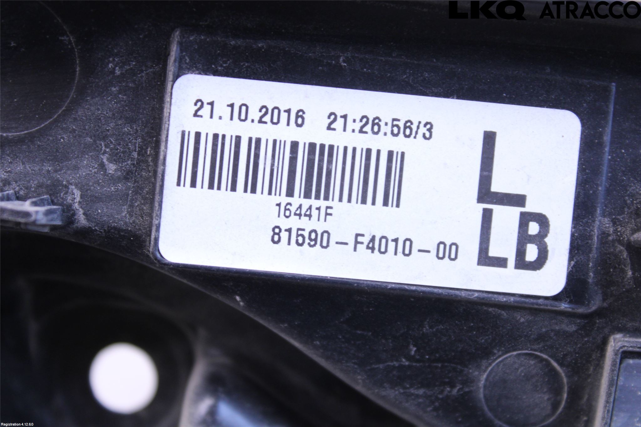 Toyota C-HR 16-23 Baklykt Venstre  På Luke(Indre