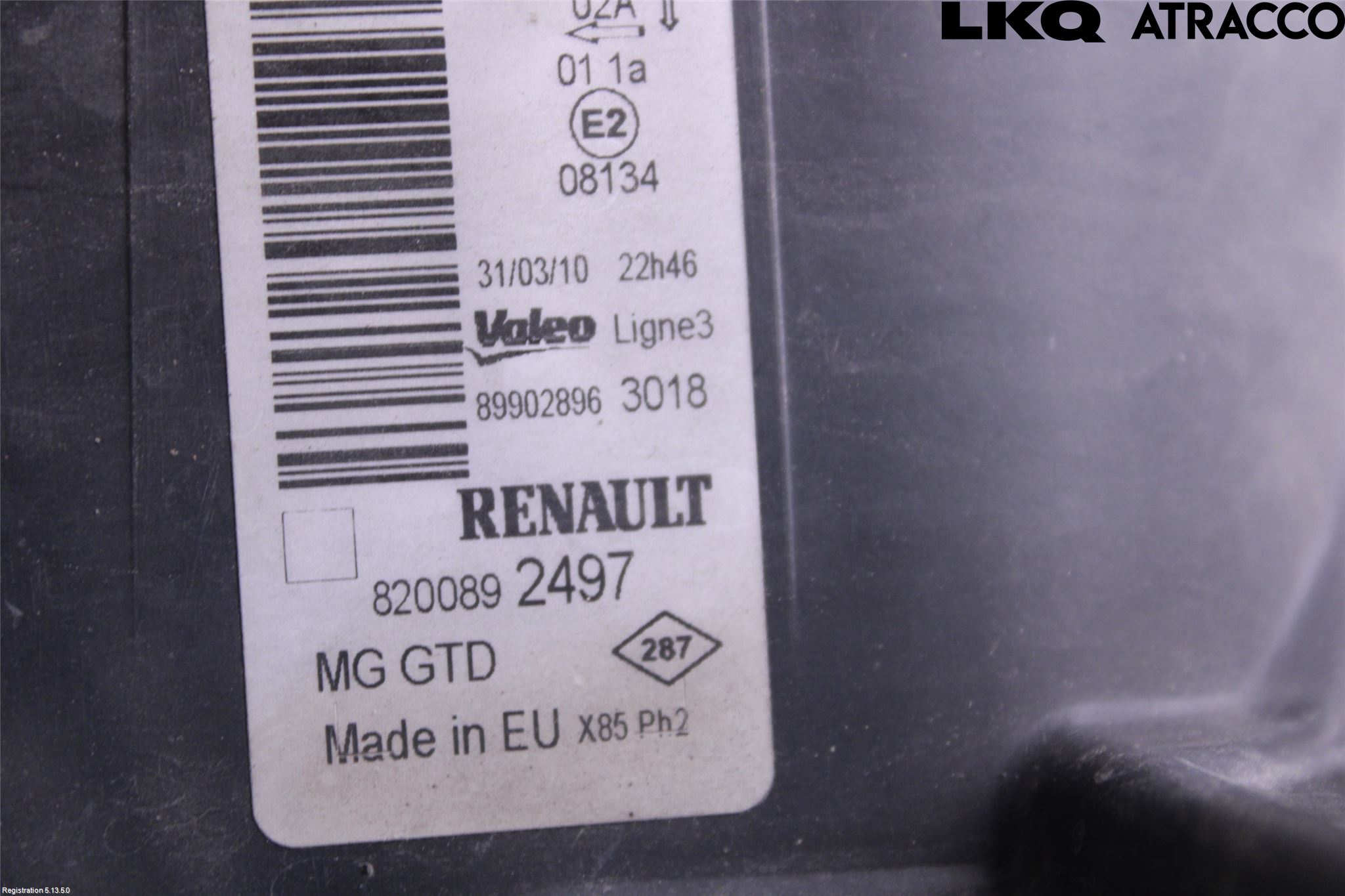 Renault CLIO III  09-12 Frontlykt Venstre