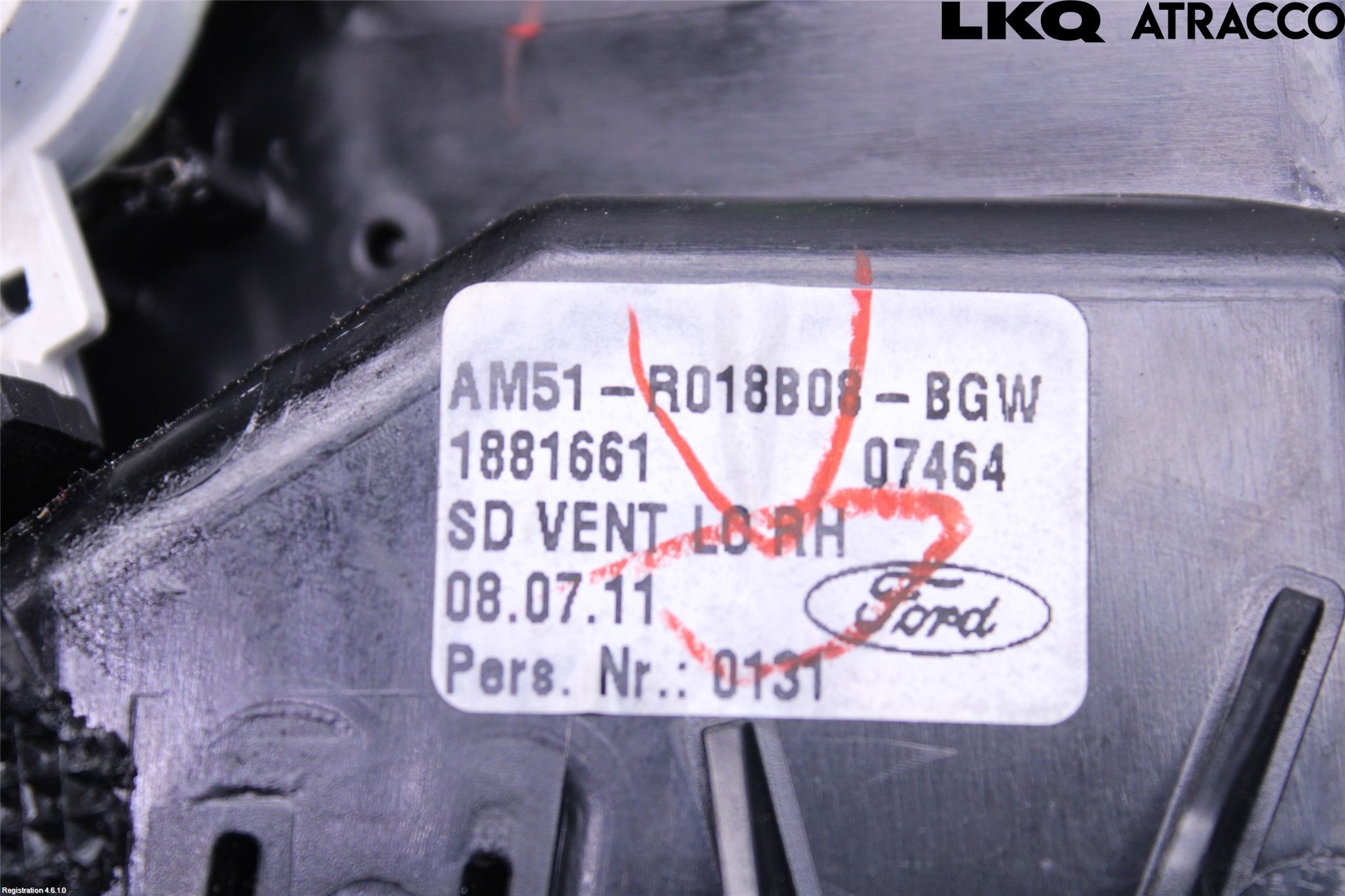 Ford C-MAX II  11-14 Dashbord Kanal - Dyse