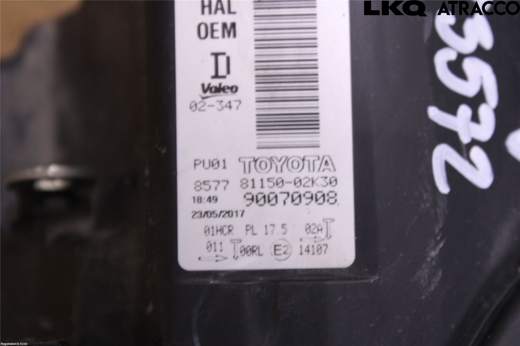 Toyota AURIS 13-19 Frontlykt Venstre