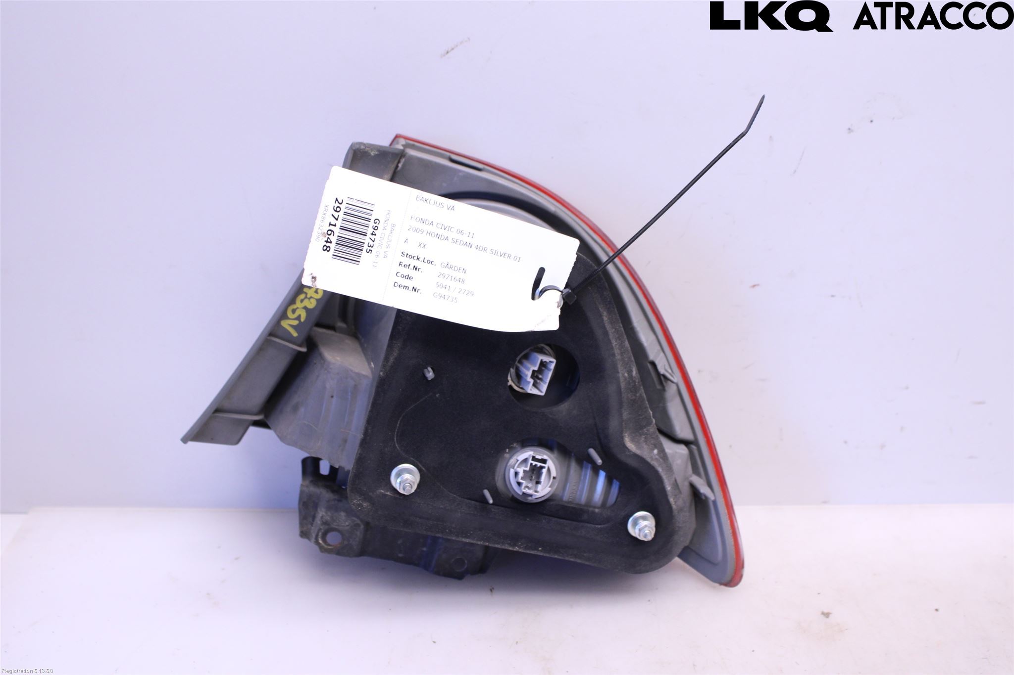 Honda CIVIC 06-11 Baklykt Venstre