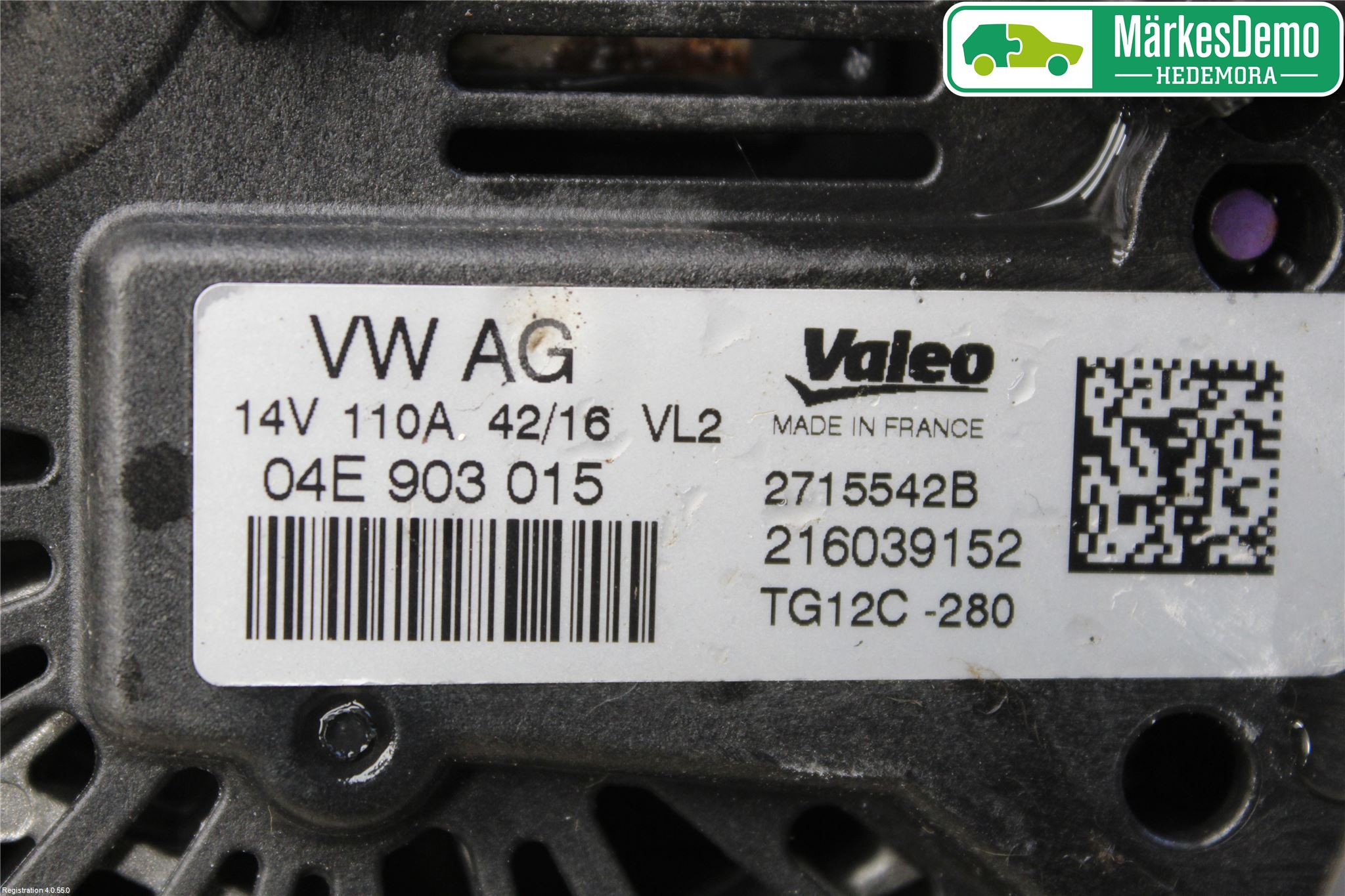 Volkswagen VW POLO 10-17 Dynamo