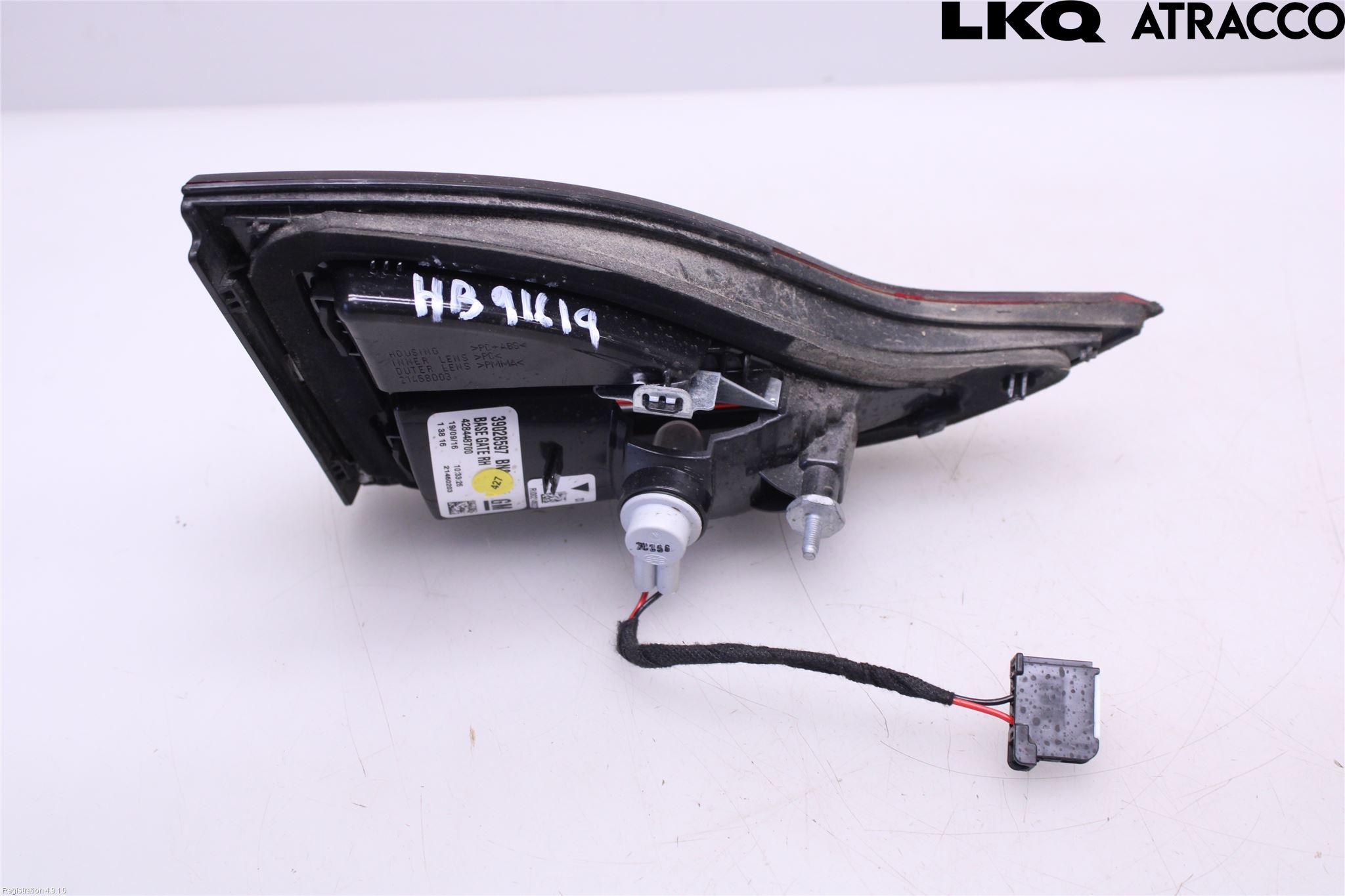 Opel ZAFIRA C 12-19 Baklykt Venstre  På Luke(Indre