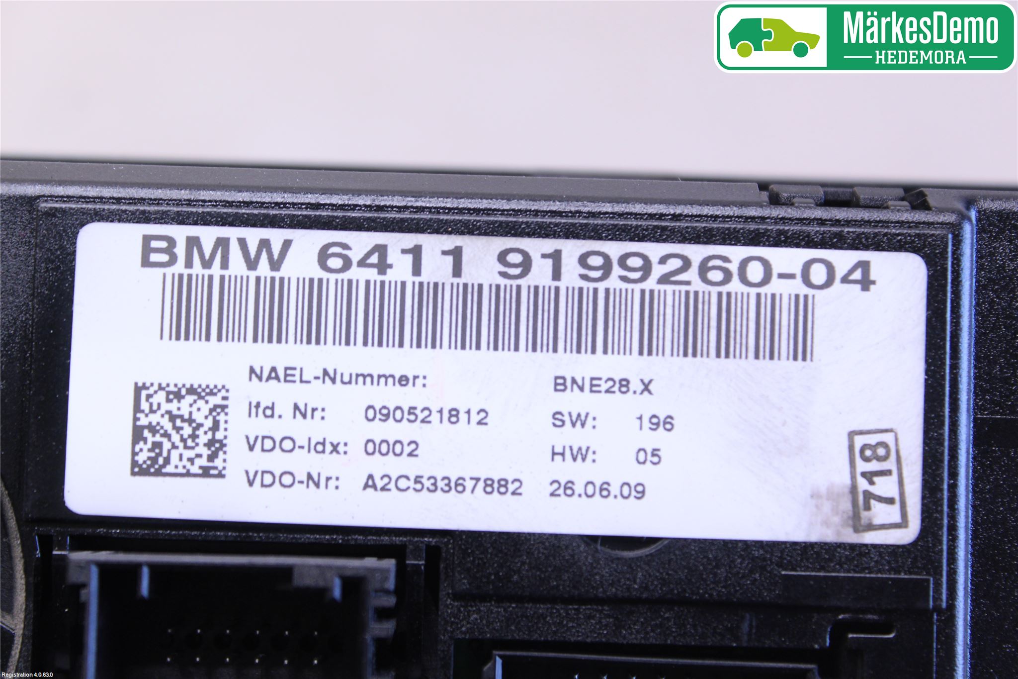 BMW 1 E87/81 5D/3D 03-11 Varme Ac Betjening-Display