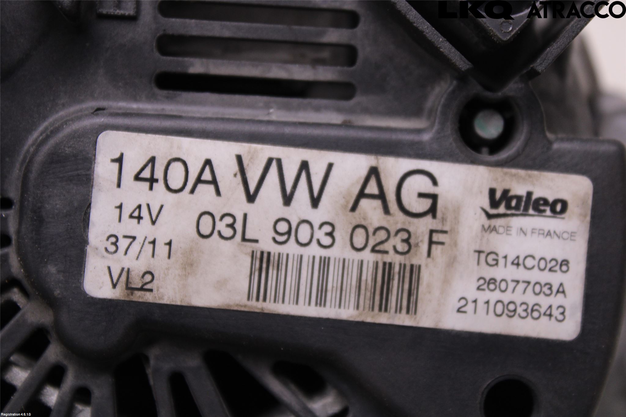 Volkswagen VW GOLF VI 09-13 Dynamo