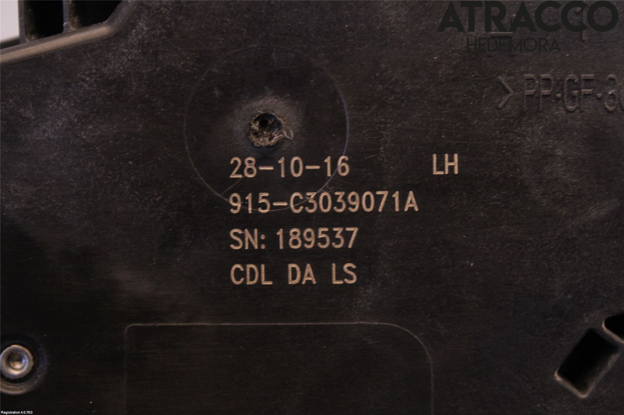 Opel ASTRA K 16-22 Dørlås - Låsekasse