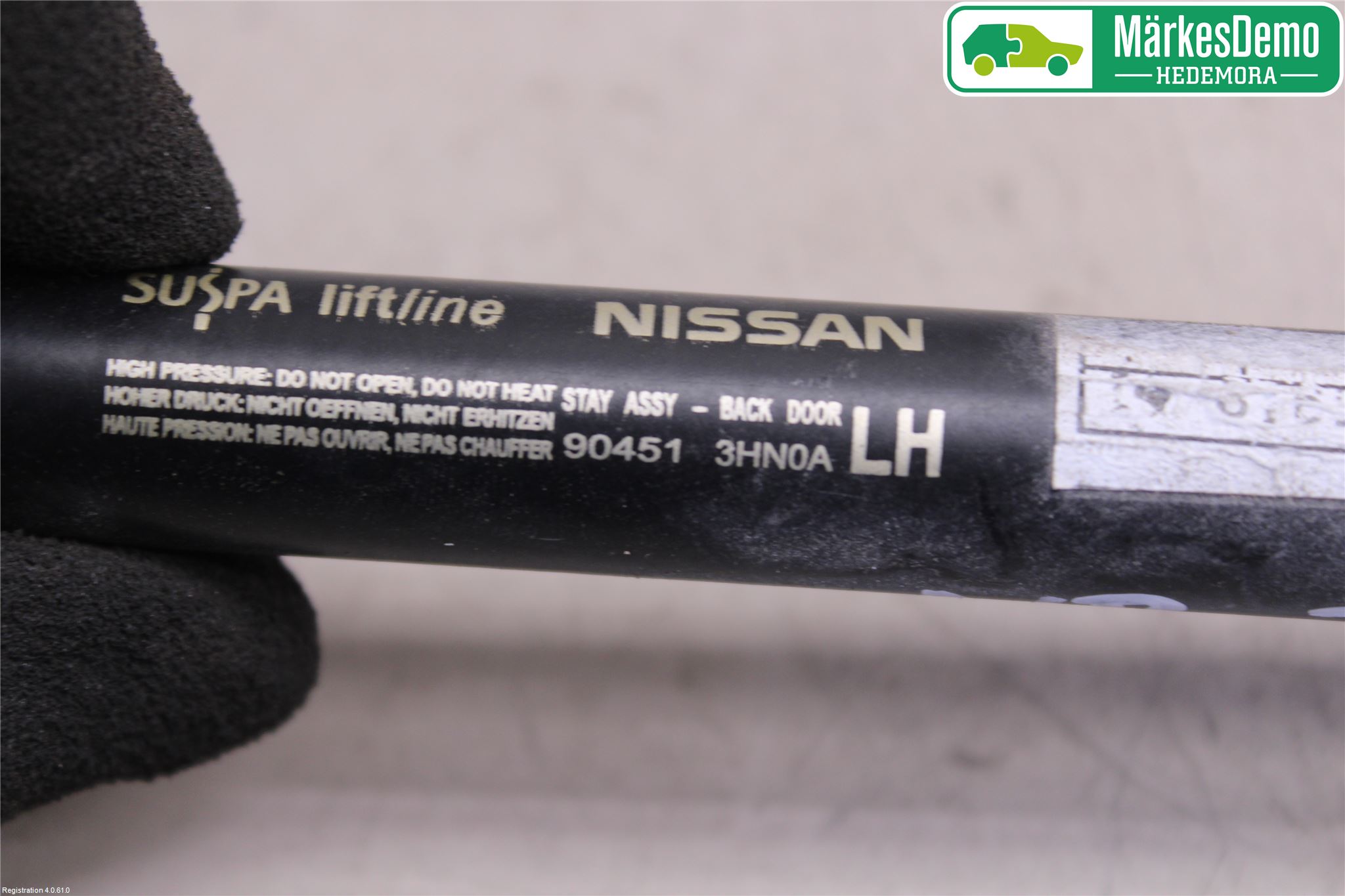 Nissan MICRA 11-16 Bakluke Demper-Gassfjær