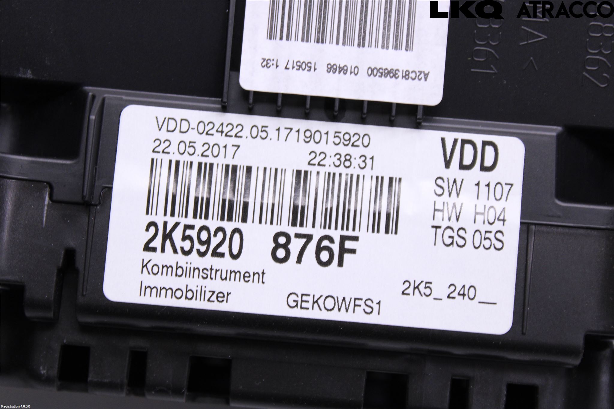 Volkswagen VW CADDY 16-20 Instr Kombinert