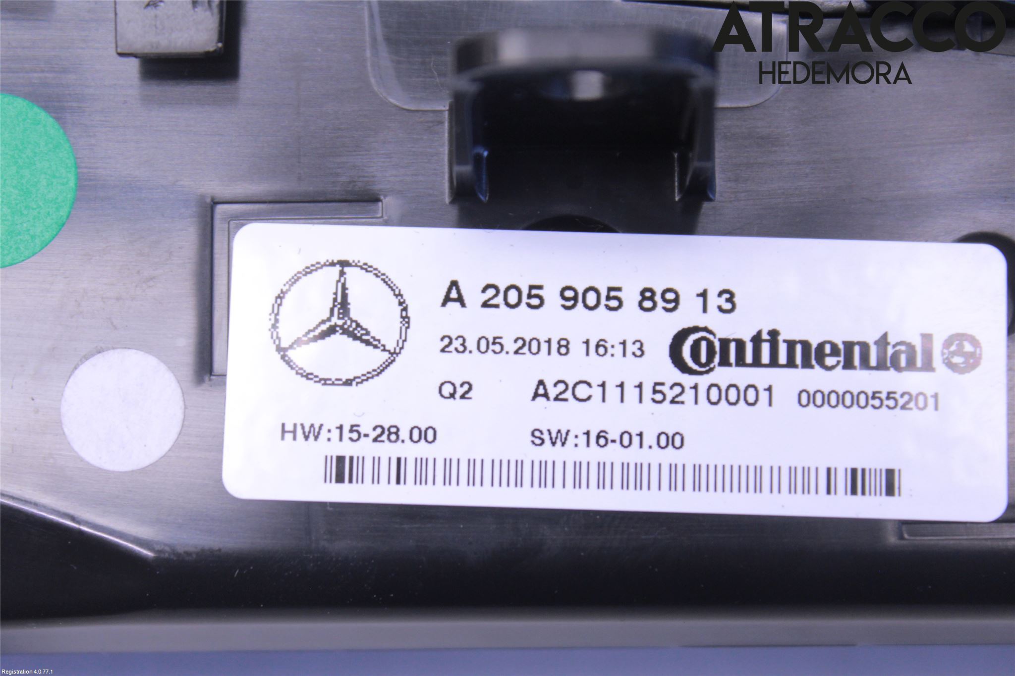 Mercedes-Benz MB C-KLASS (W205) 14-21 Varme Ac Betjening-Display
