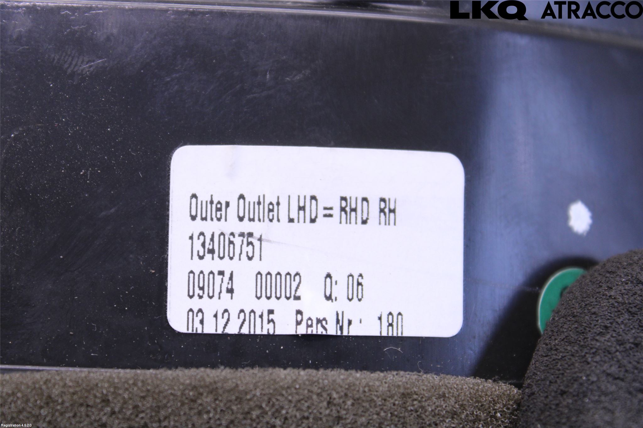 Opel ASTRA K 16-22 Dashbord Kanal - Dyse