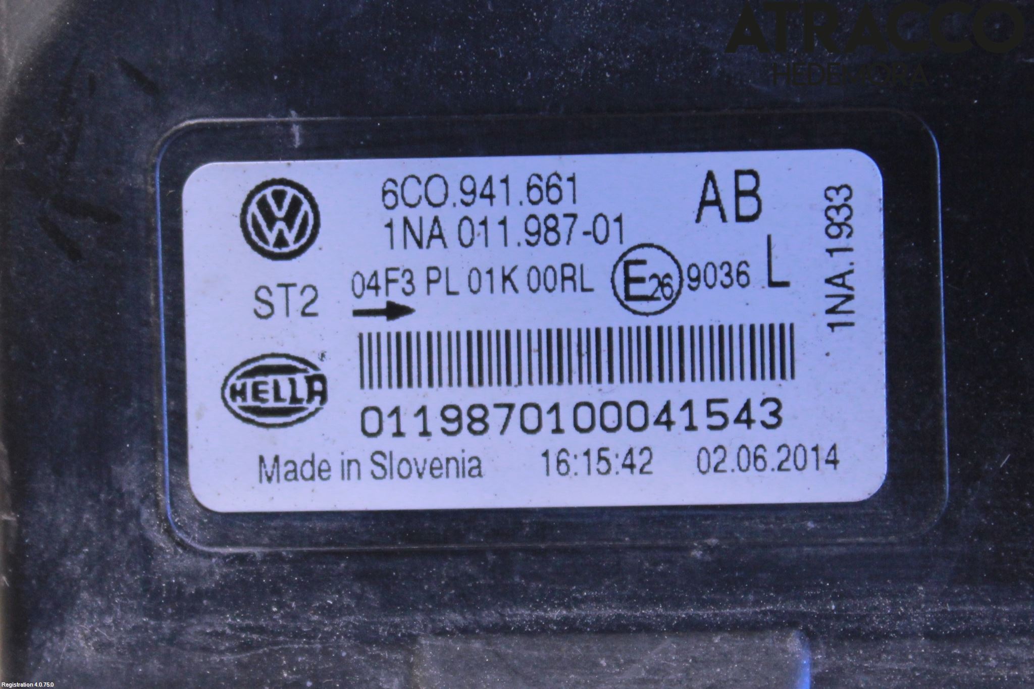 Volkswagen VW POLO 10-17 Frontlykt-Kurve-Tåkelys