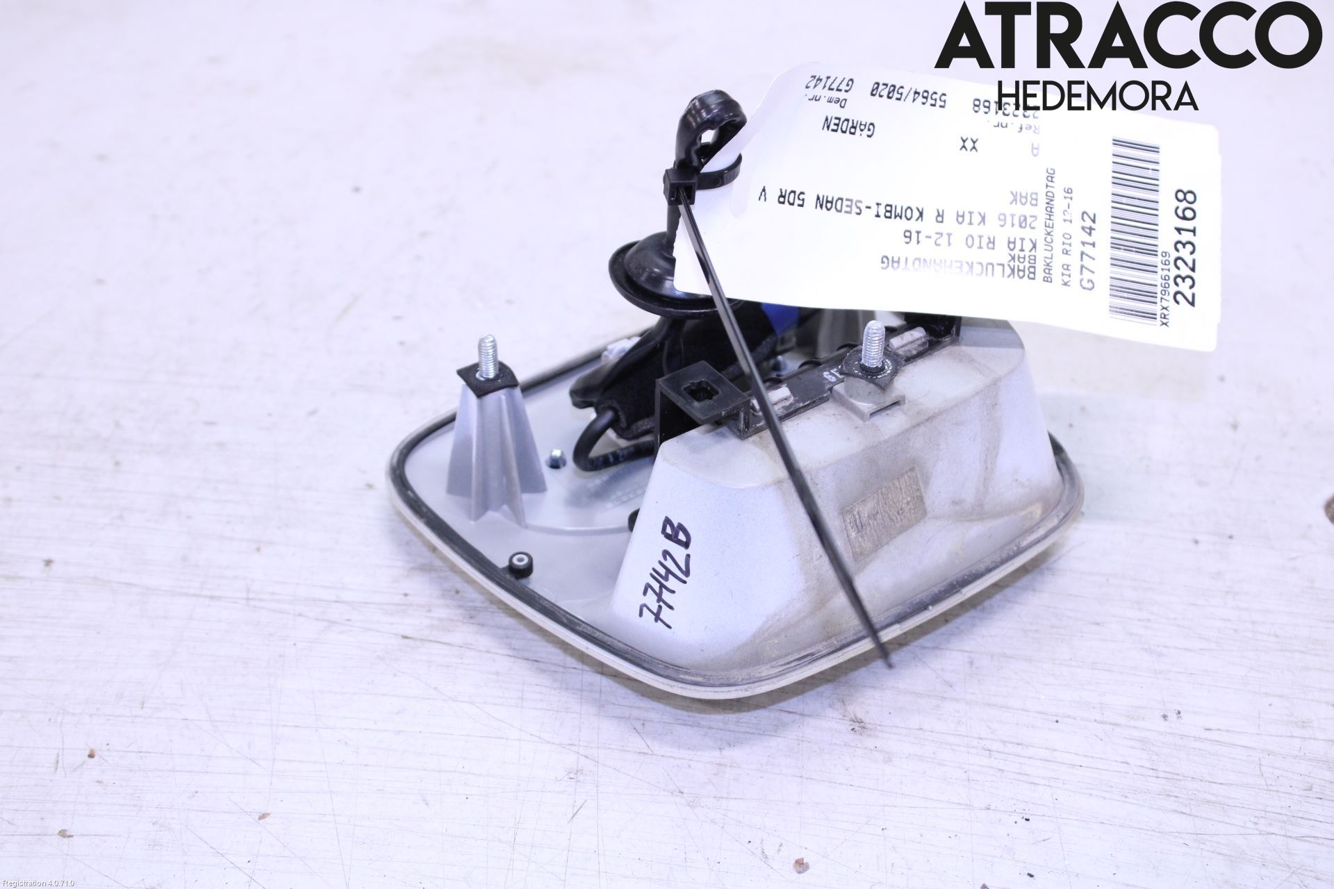 Kia RIO 12-16 Bakluke Handtak Ytre