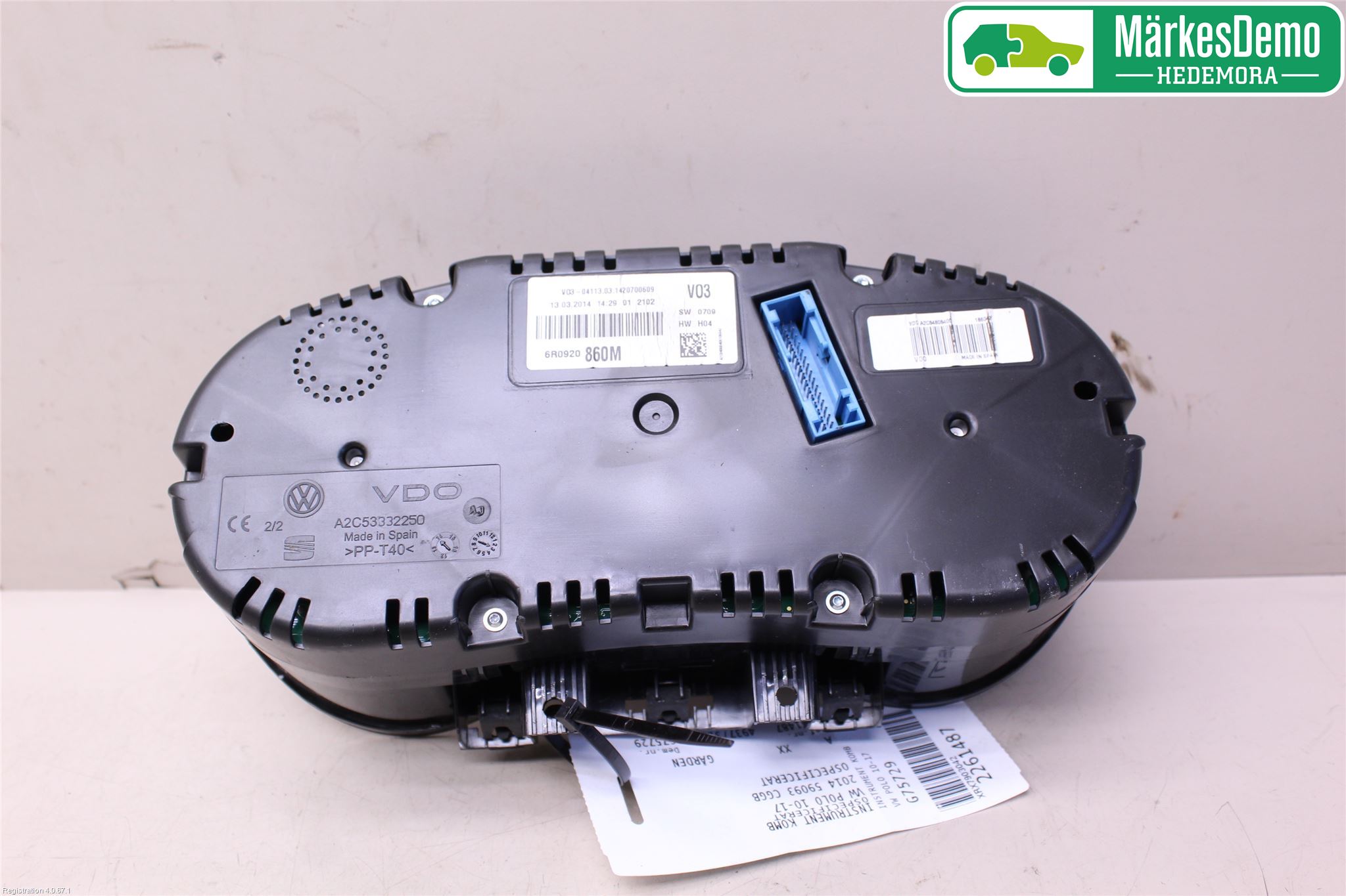 Volkswagen VW POLO 10-17 Instr Kombinert
