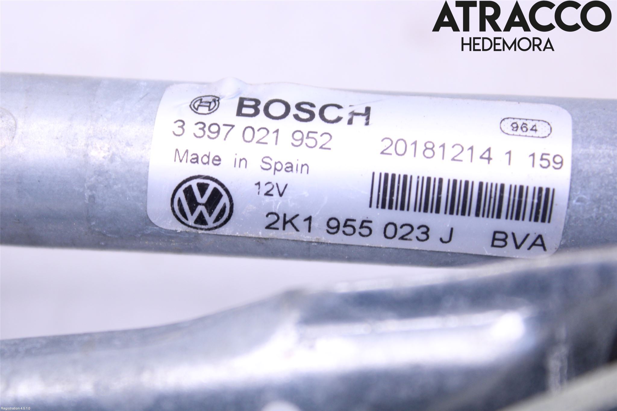 Volkswagen VW CADDY 16-20 Viskeroverføring Frontrute