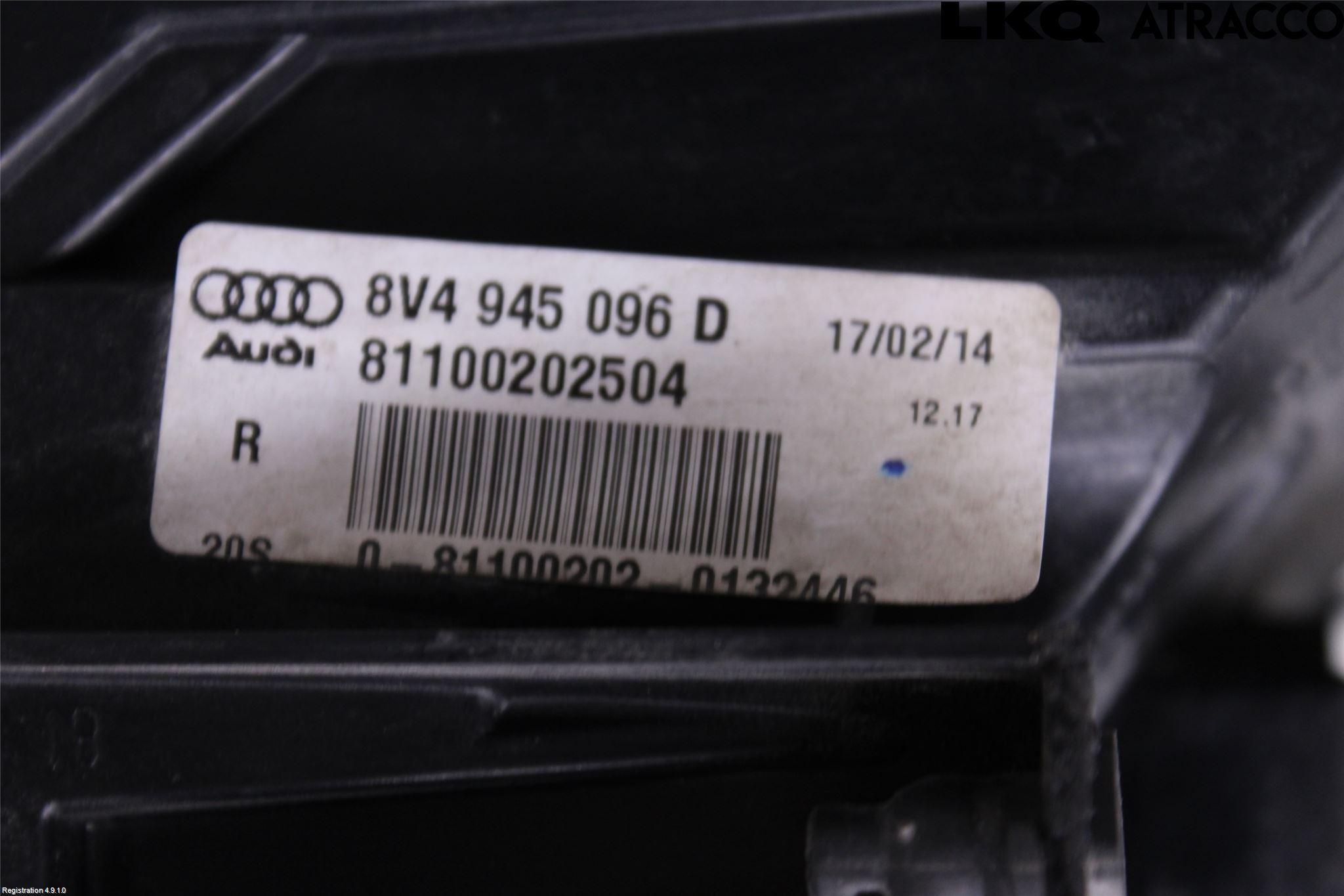 Audi A3/S3 8V 13-20 Baklykt Venstre