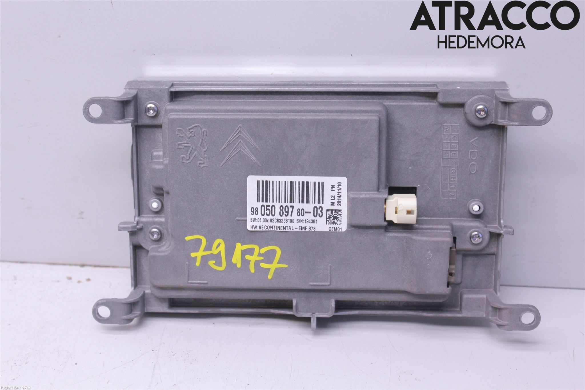 Citroen C4 GRAND PICASSO 14-18 Instr Skjerm Dvd-Gps-Ac-Tlf