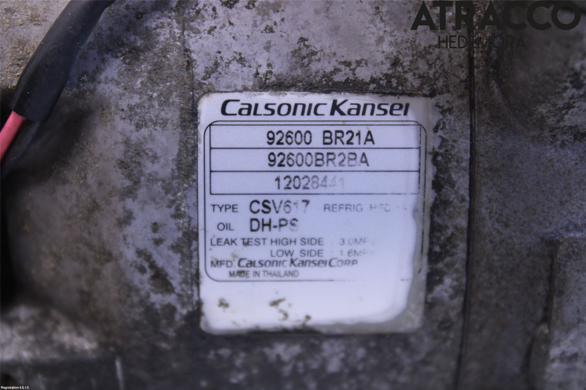 Nissan QASHQAI 10-14 Varme Ac Kompressor