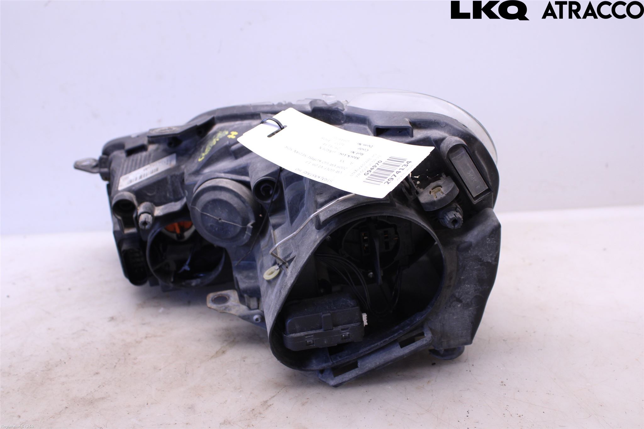 Volkswagen VW GOLF VI 09-13 Frontlykt Høyre