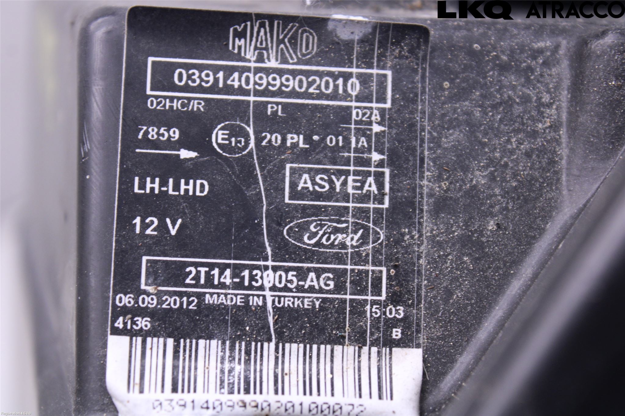 Ford TRANSIT CONNECT 09-13 Frontlykt Venstre