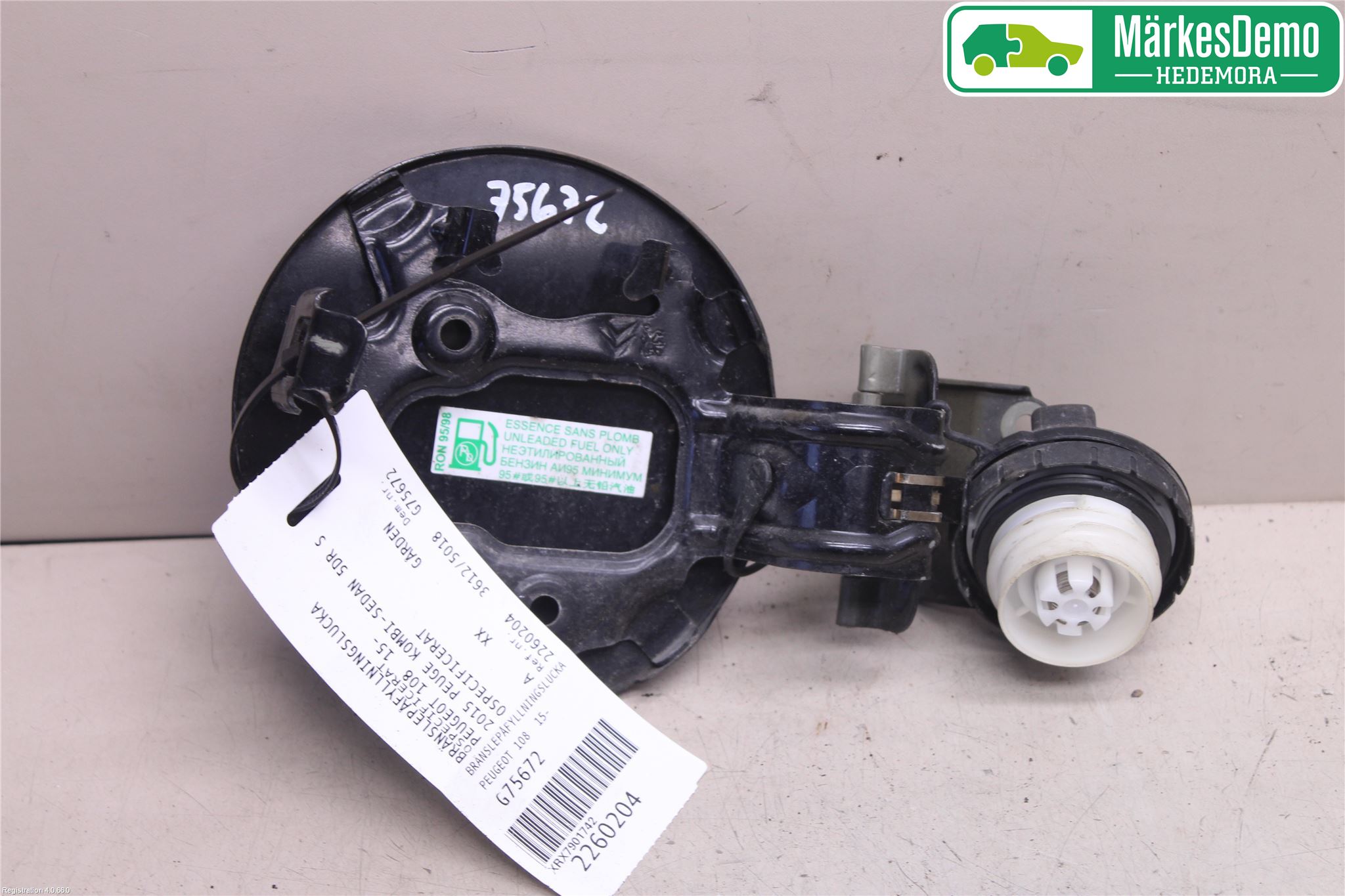 Peugeot 108 15-22 Drivstoff Tankluke