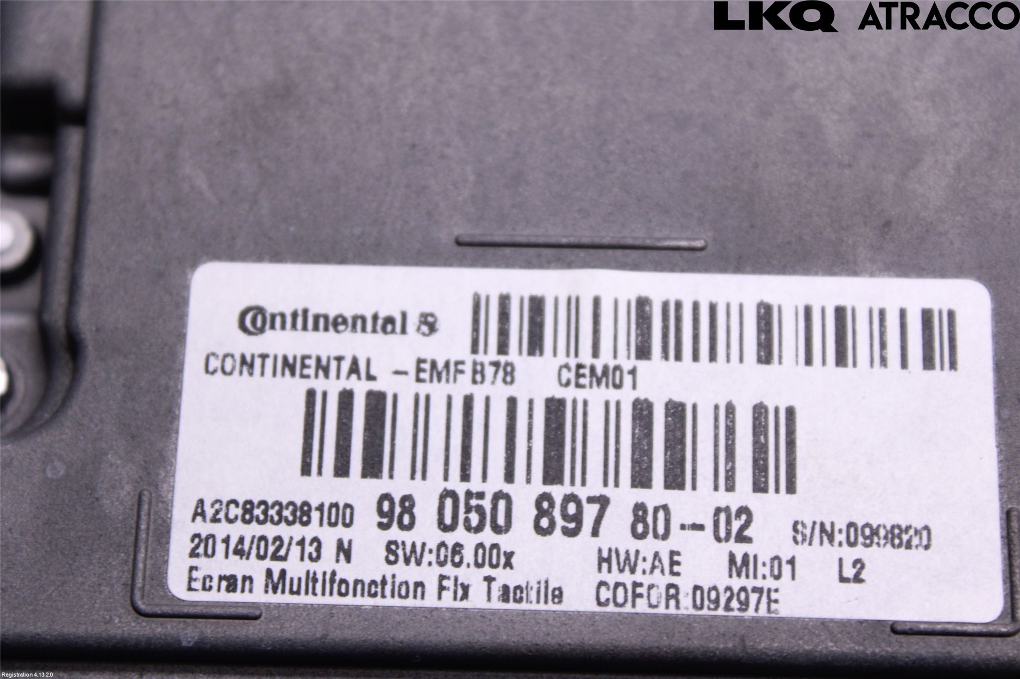 Citroen C4 GRAND PICASSO 14-18 Stereo Radio Med Cd