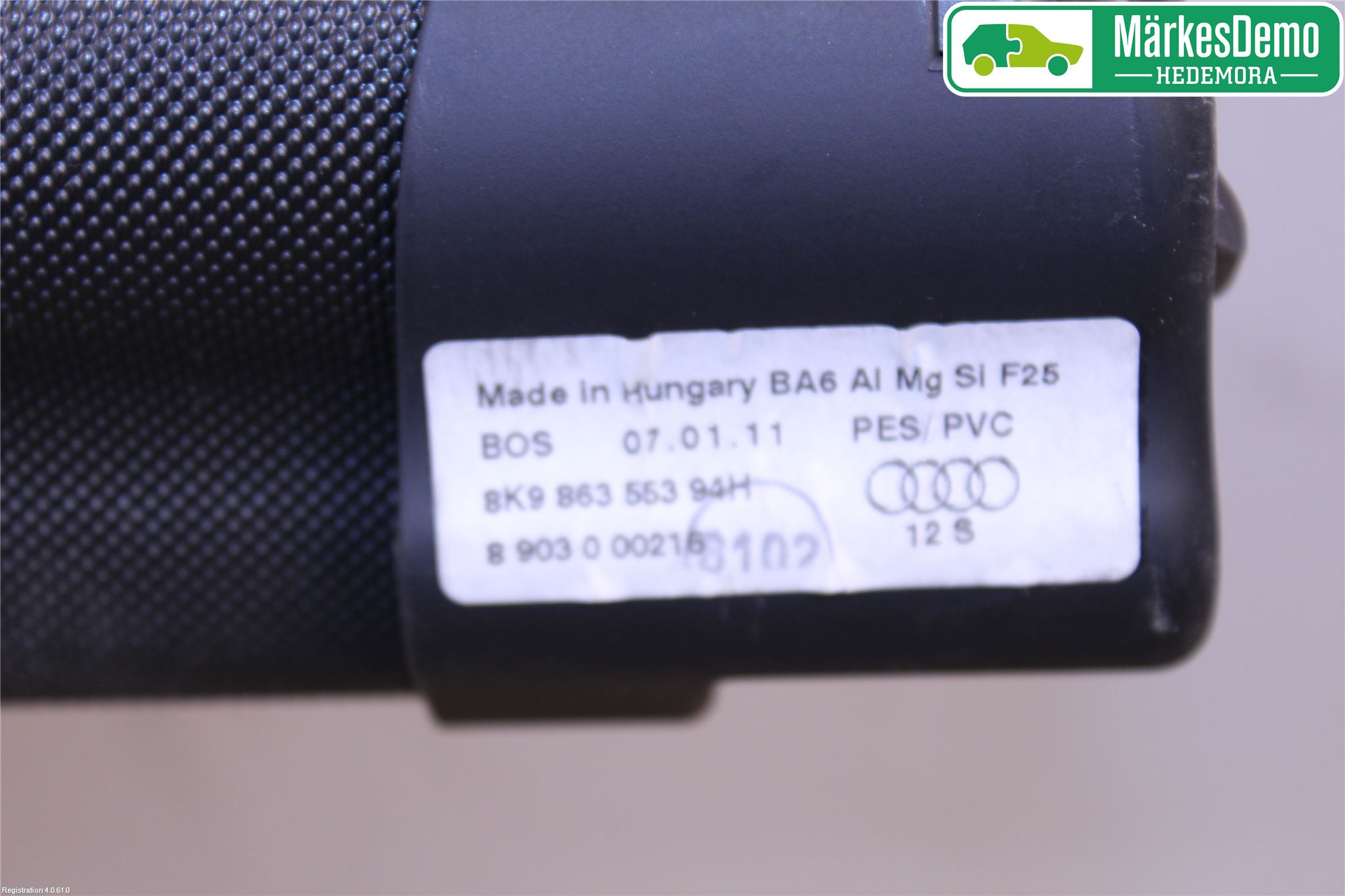 Audi A4/S4 08-11 Innr Innsyn Beskytelse Stv