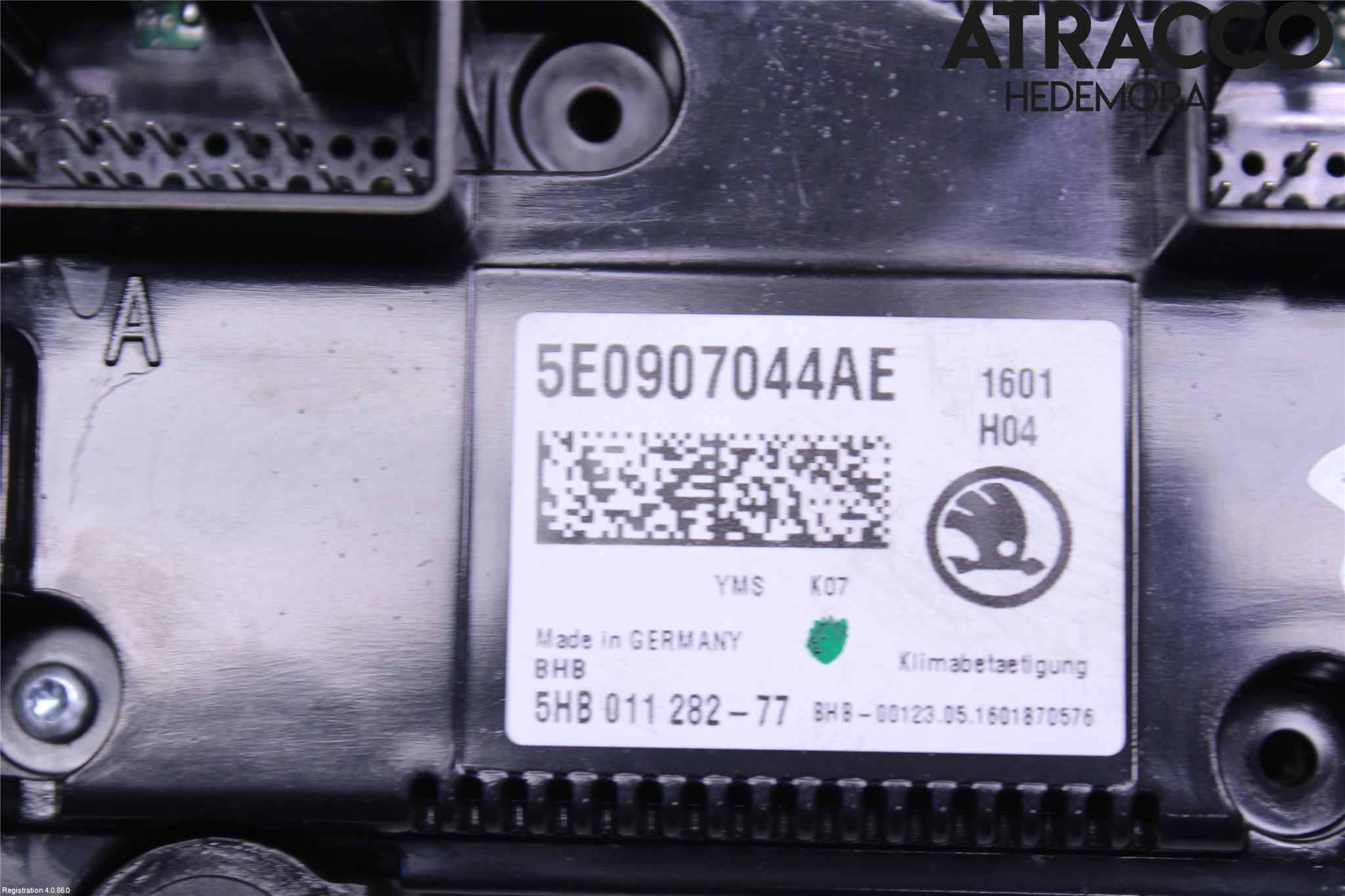 Skoda OCTAVIA (5E) 13-20 Varme Ac Betjening-Display