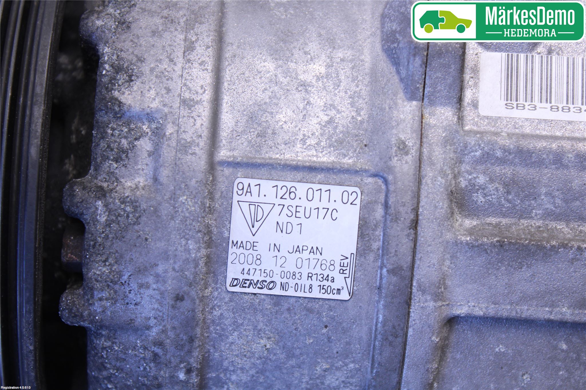 Porsche 911 64- Varme Ac Kompressor