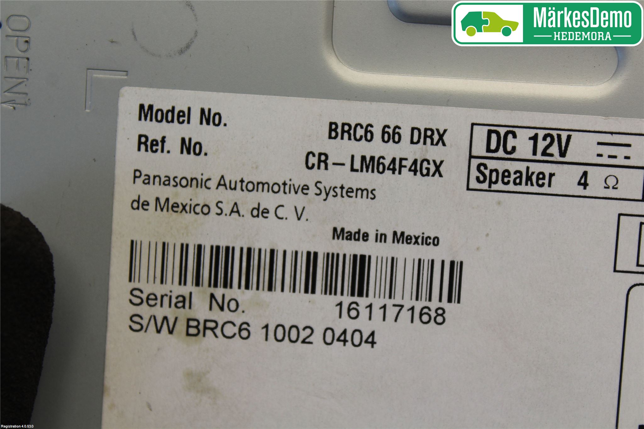 Mazda 3 III 14-19 Stereo Forsterker