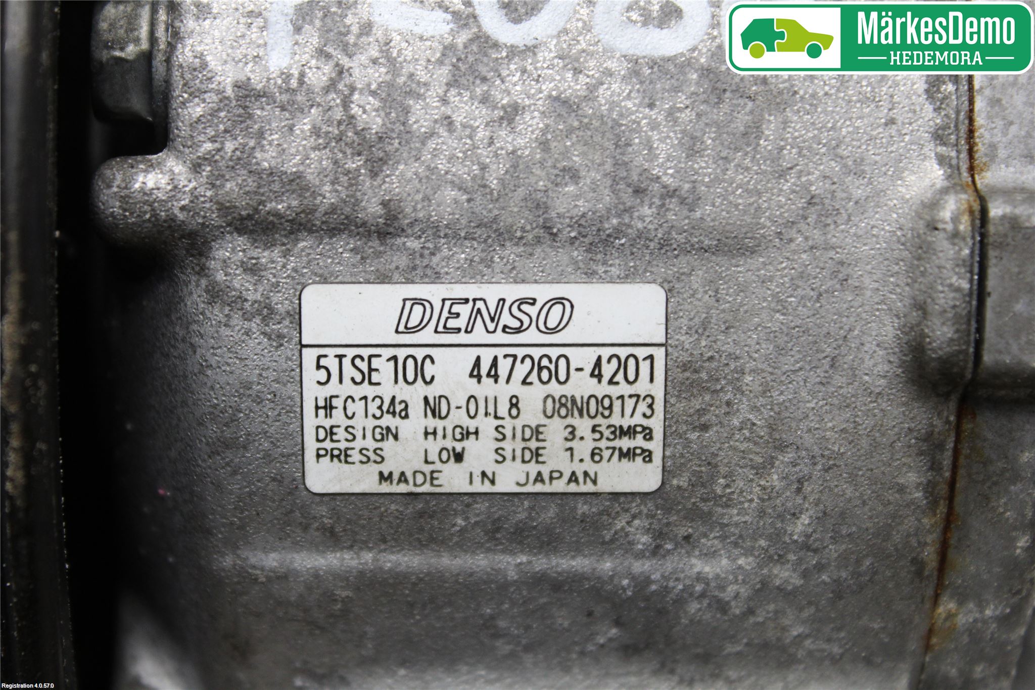 Toyota VERSO-S 11-16 Varme Ac Kompressor