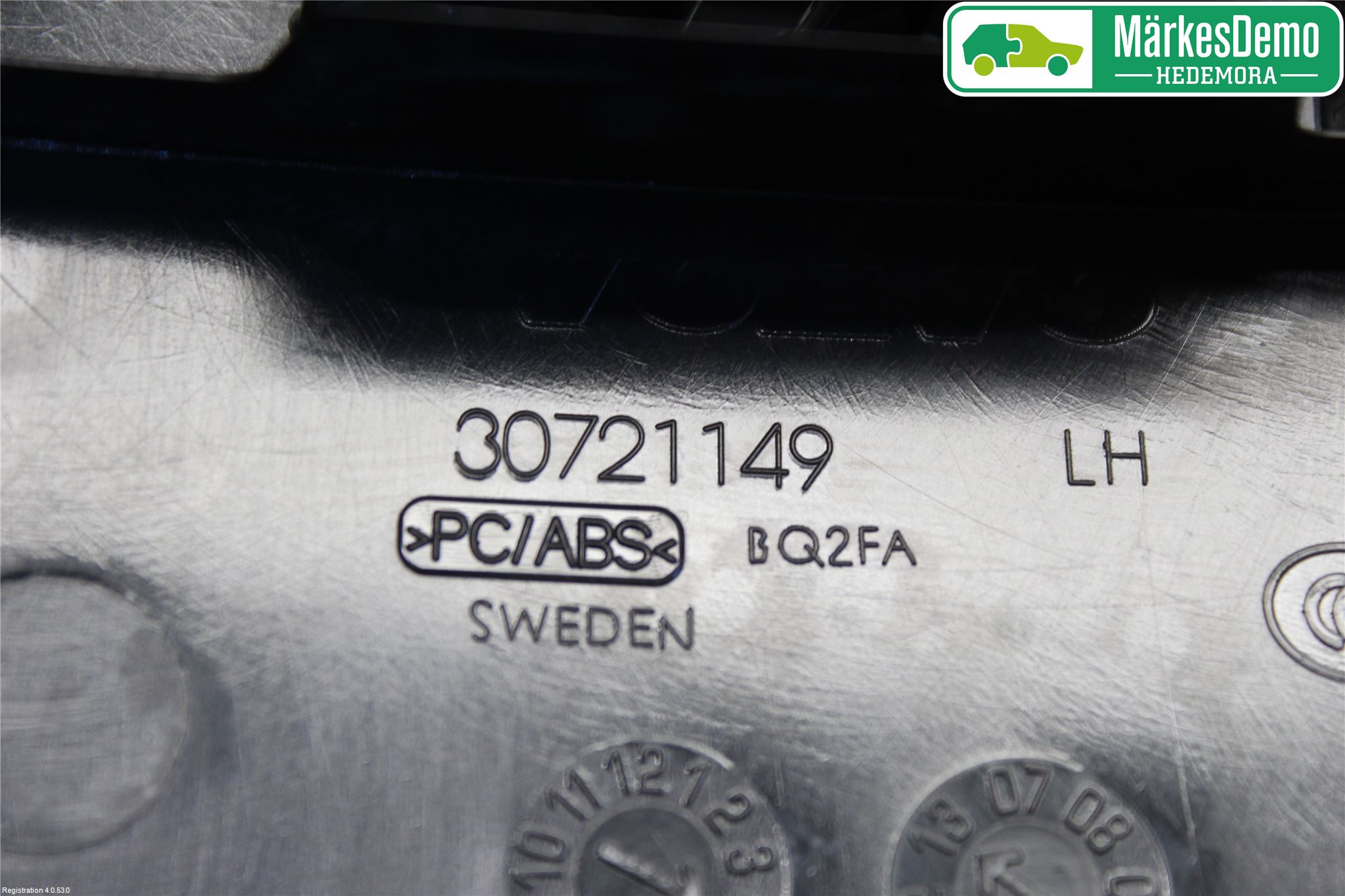 Volvo XC60 09-13 Innr Deksel A-B-C Stolpe
