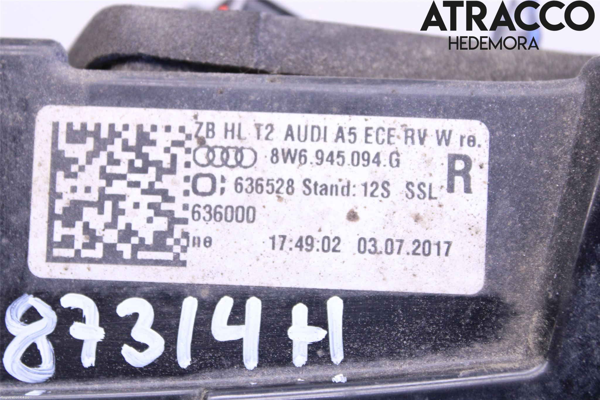 Audi A5 17- Baklykt Høyre  På Luke(Indre)