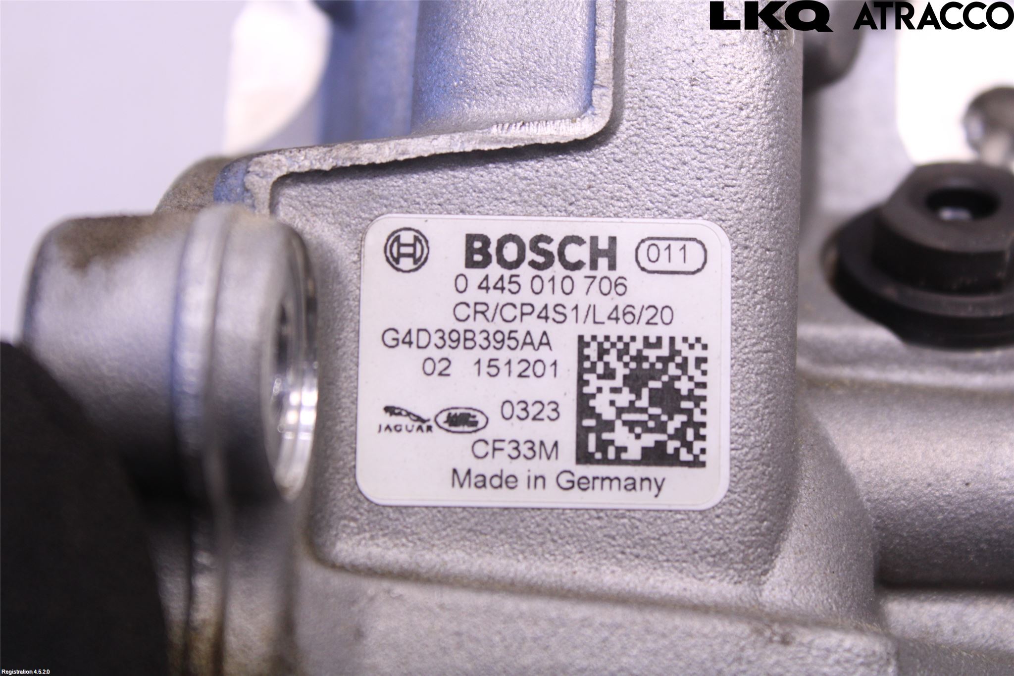 Jaguar XE (X760) 15-24 Drivstoff Dieselpumpe Hoved