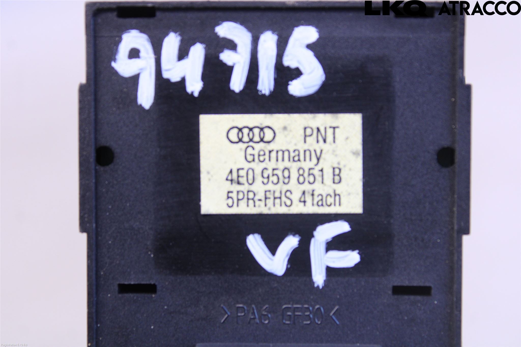Audi A6/S6     05-11 Bryter Vindusheis