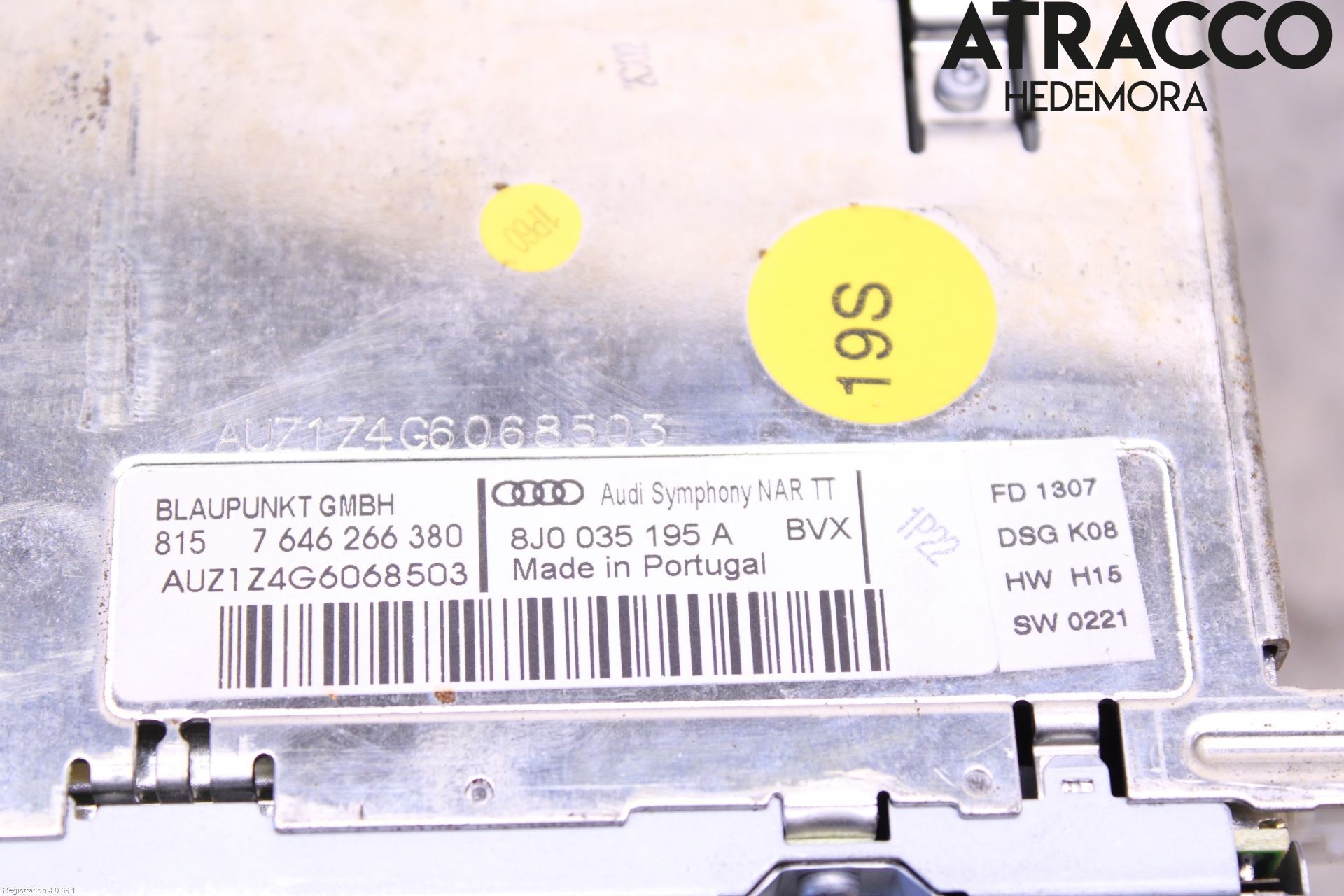 Audi TT/TTS 07-14 Stereo Radio Med Cd