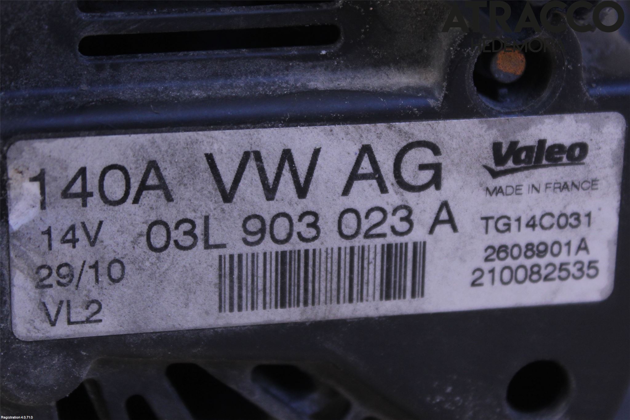 Volkswagen VW TOURAN 10-15 Dynamo