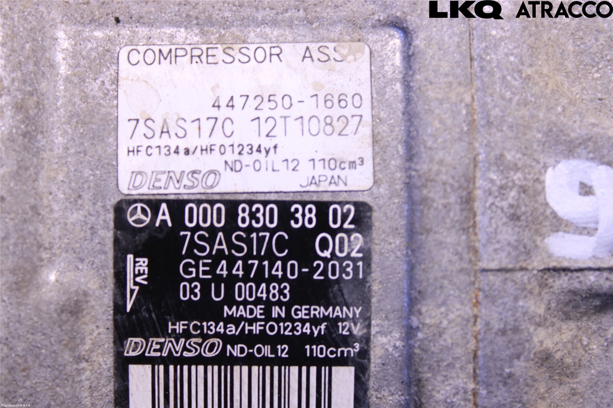 Mercedes-Benz MB ML/GLE-KLASS (W166) 12-18 Varme Ac Kompressor