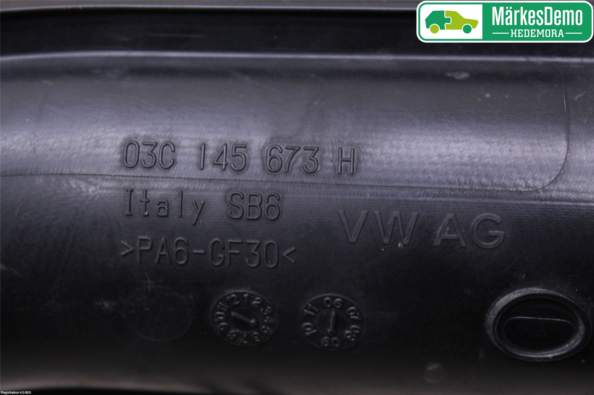 Volkswagen VW GOLF VI 09-13 Intercooler Rør-Slange